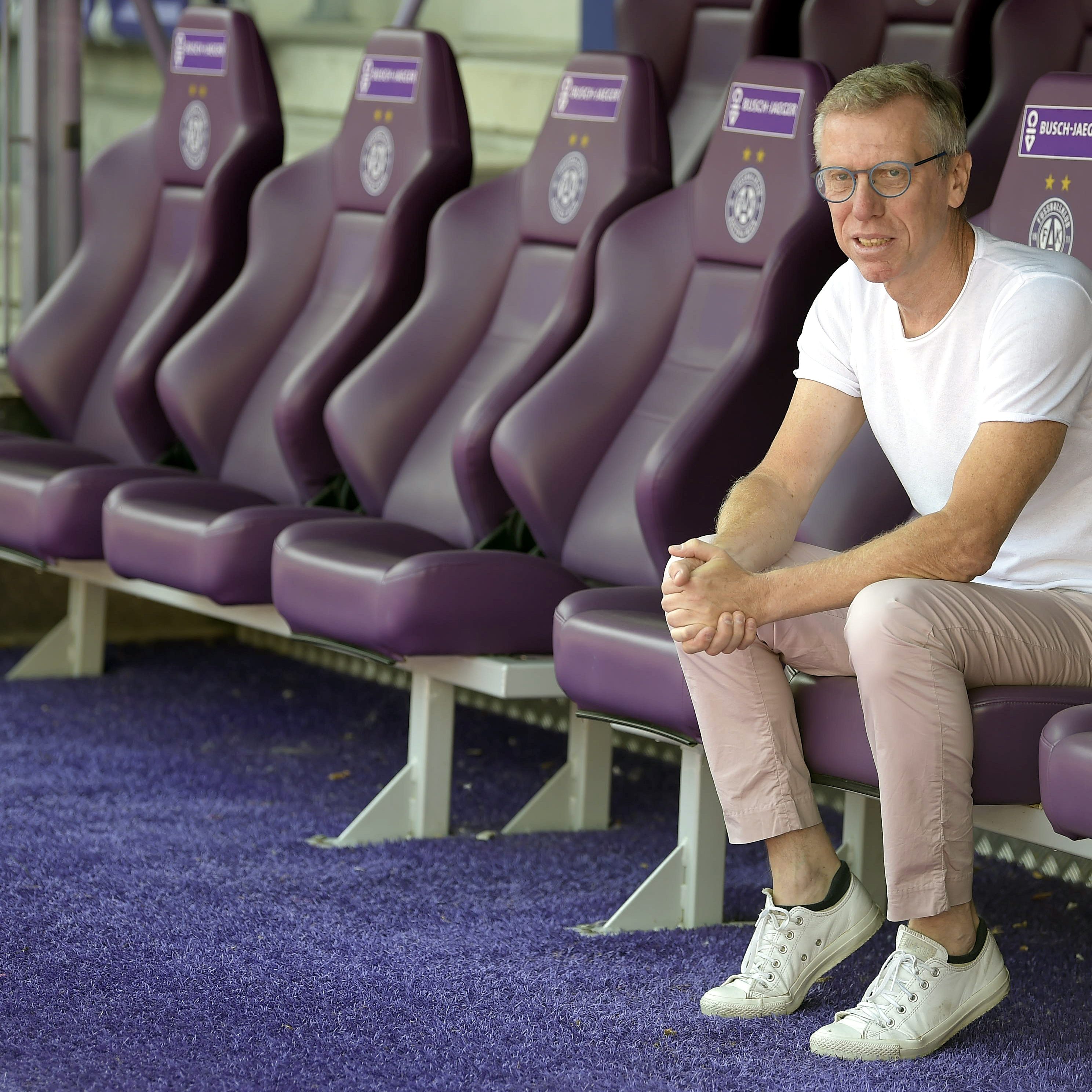 Peter Stöger nach seinem Gespräch mit dem 1. FC Köln.