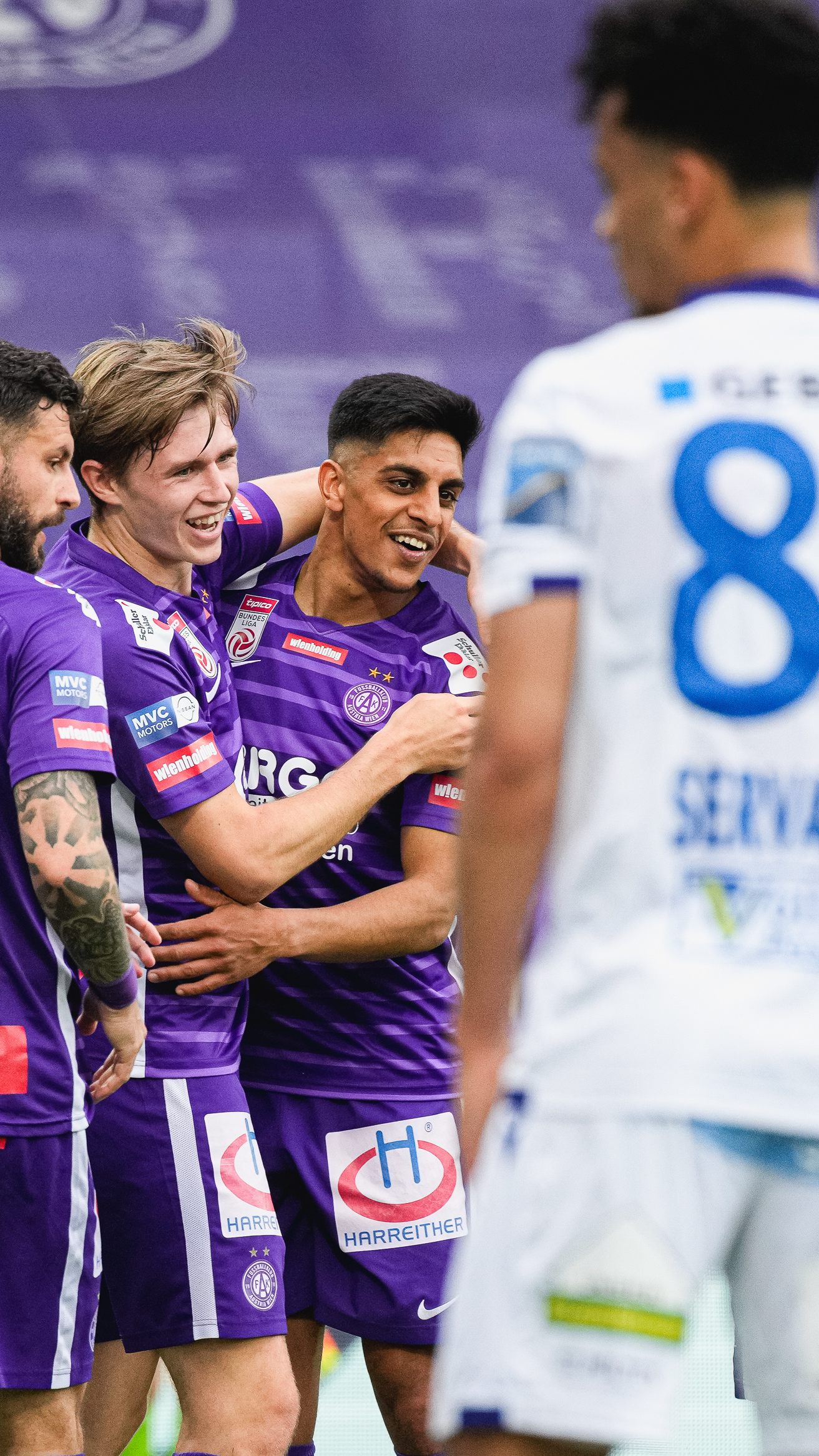 Austria Wien feierte gegen SKN St. Pölten am Samstag einen Heimsieg.
