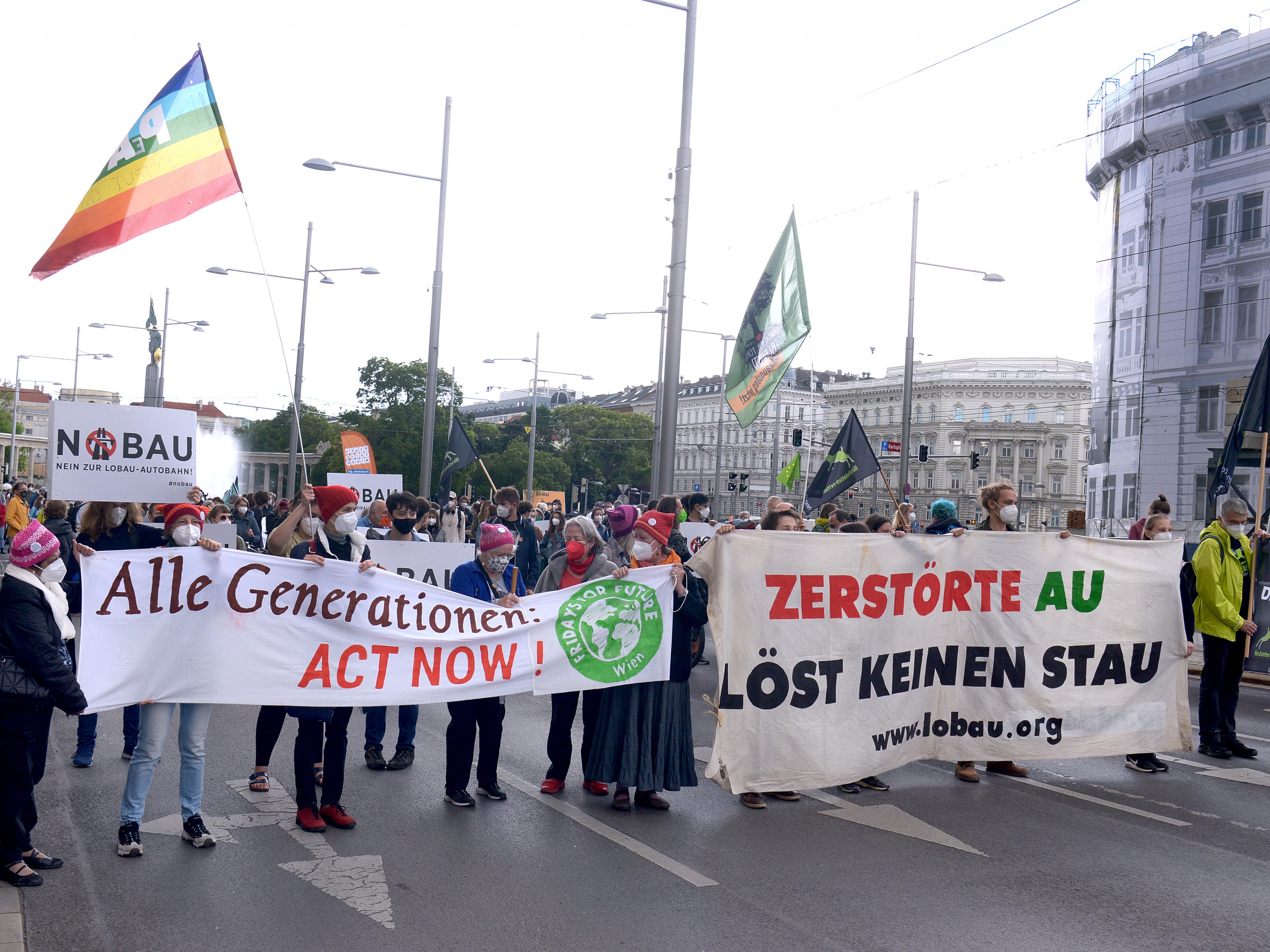 Wien war Schauplatz einer Demonstration von Klima-NGOs. Wien war Schauplatz einer Demonstration von Klima-NGOs.