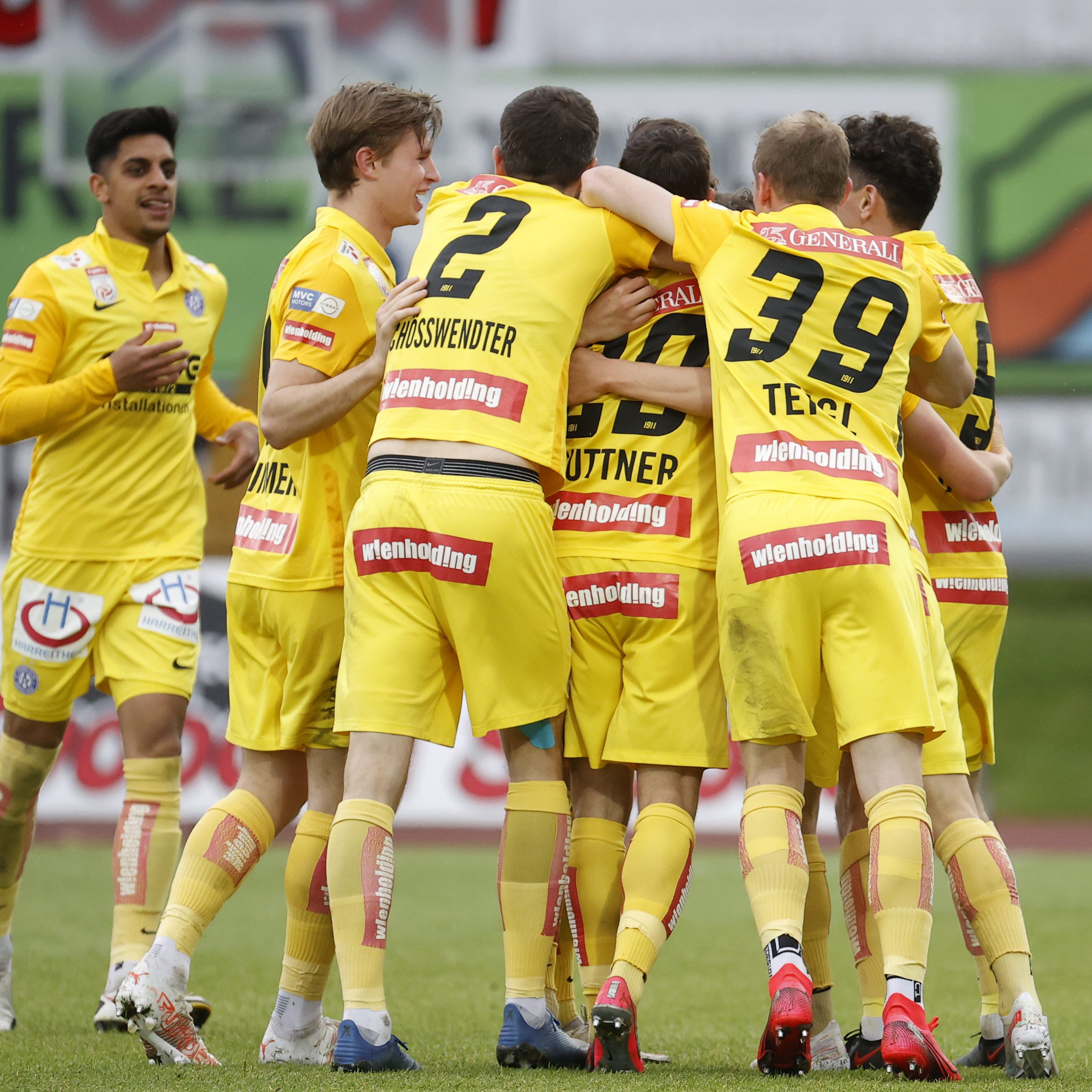 Die Wiener Austria feierte gegen Hartberg einen 3:0-Erfolg.