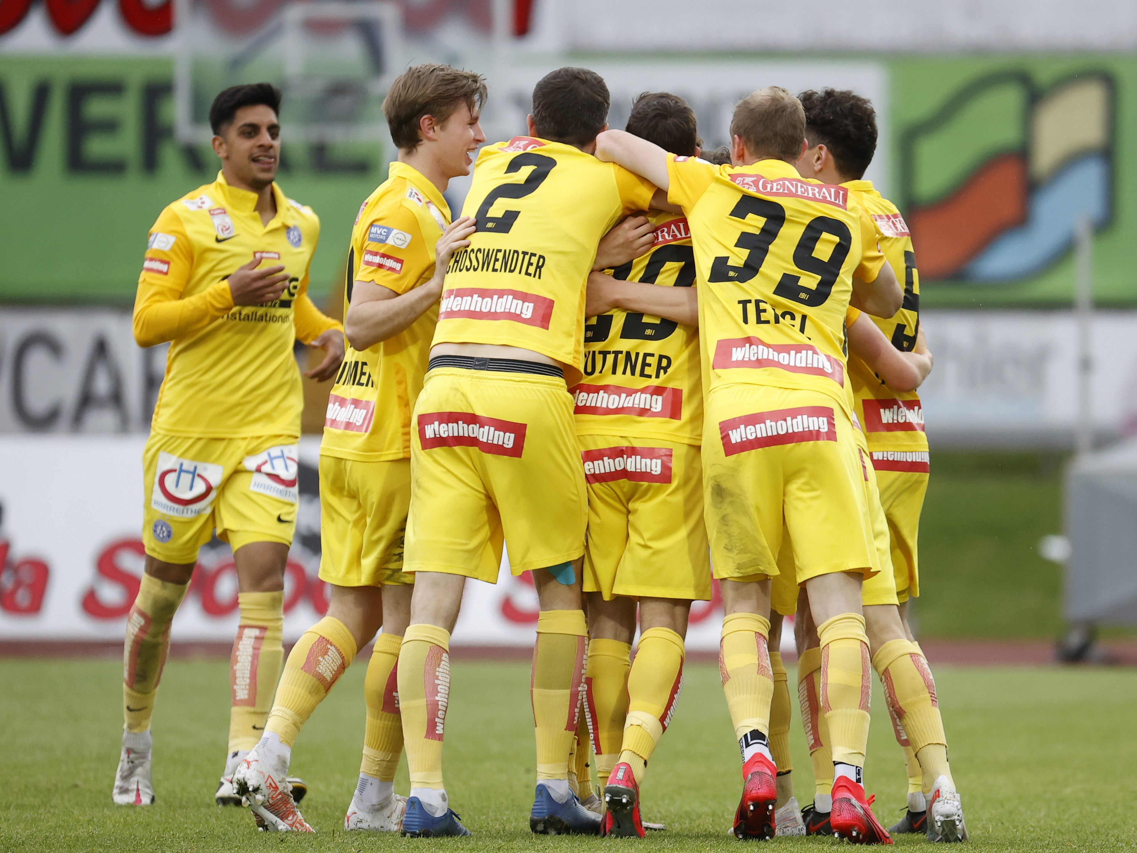 Die Wiener Austria feierte gegen Hartberg einen 3:0-Erfolg. Die Wiener Austria feierte gegen Hartberg einen 3:0-Erfolg.
