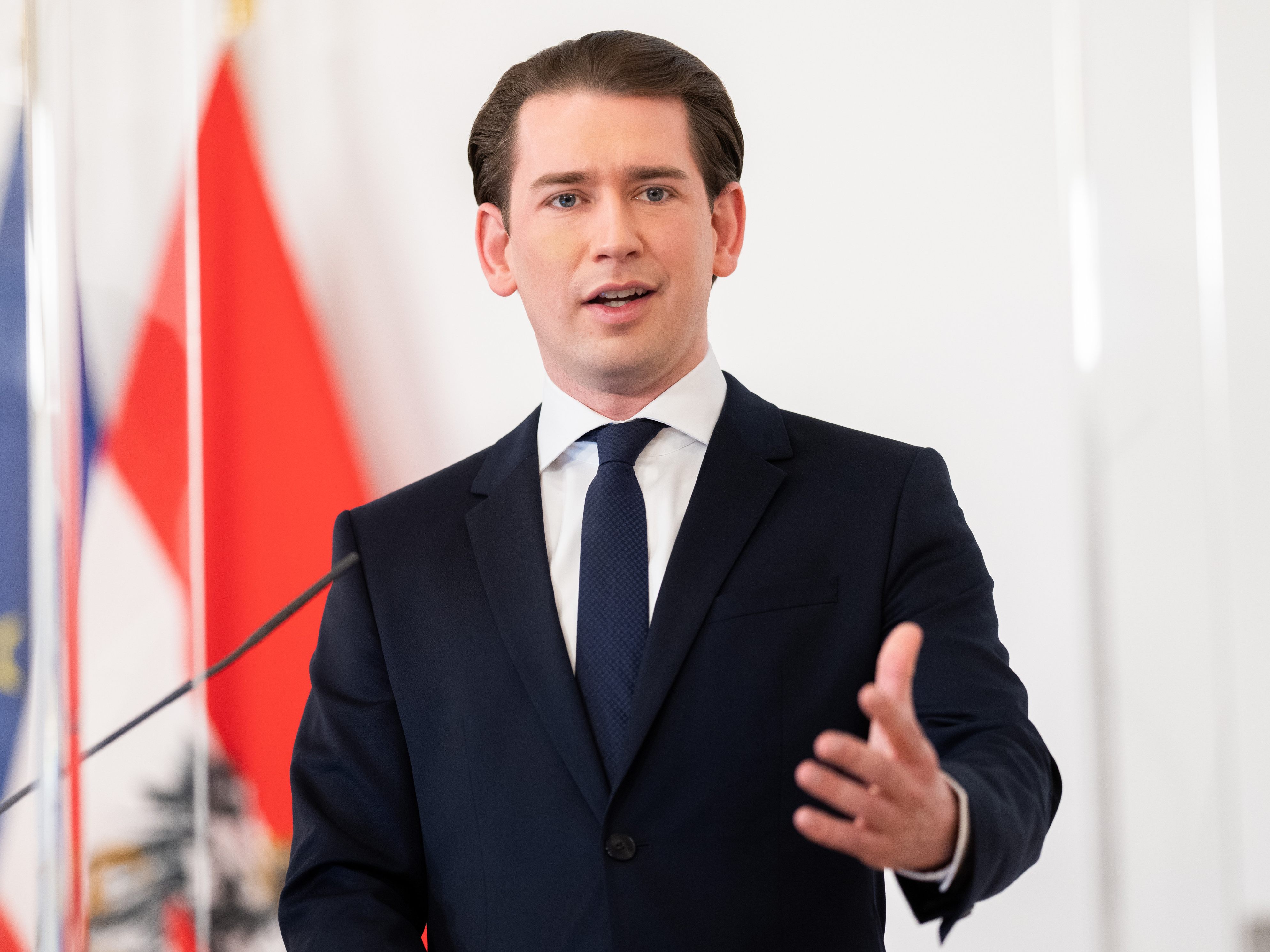 Sebastian Kurz ortet Einigkeit. Sebastian Kurz ortet Einigkeit.
