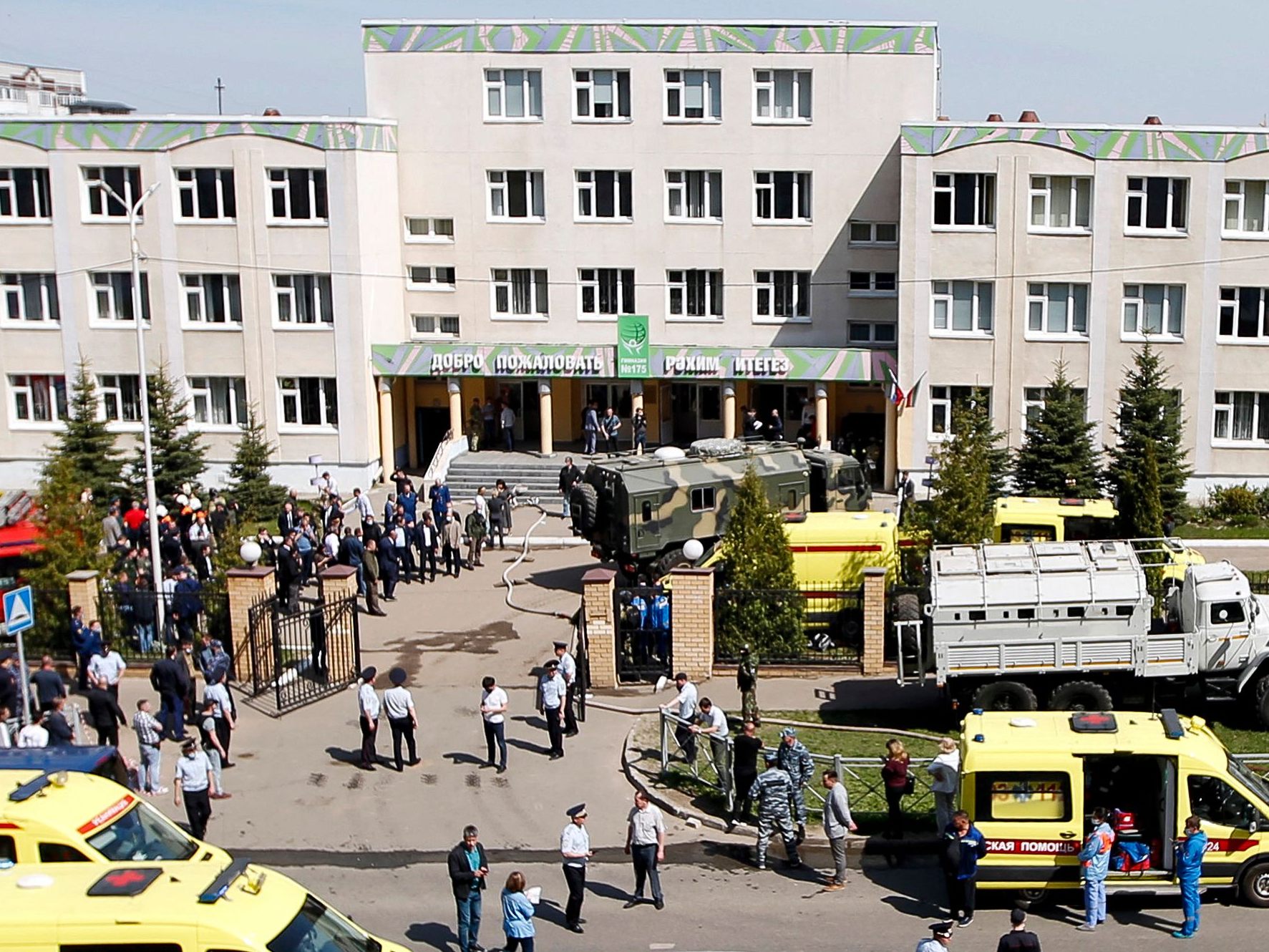 Viele Tote und Verletzte bei Schusswaffenangriff auf russische Schule.