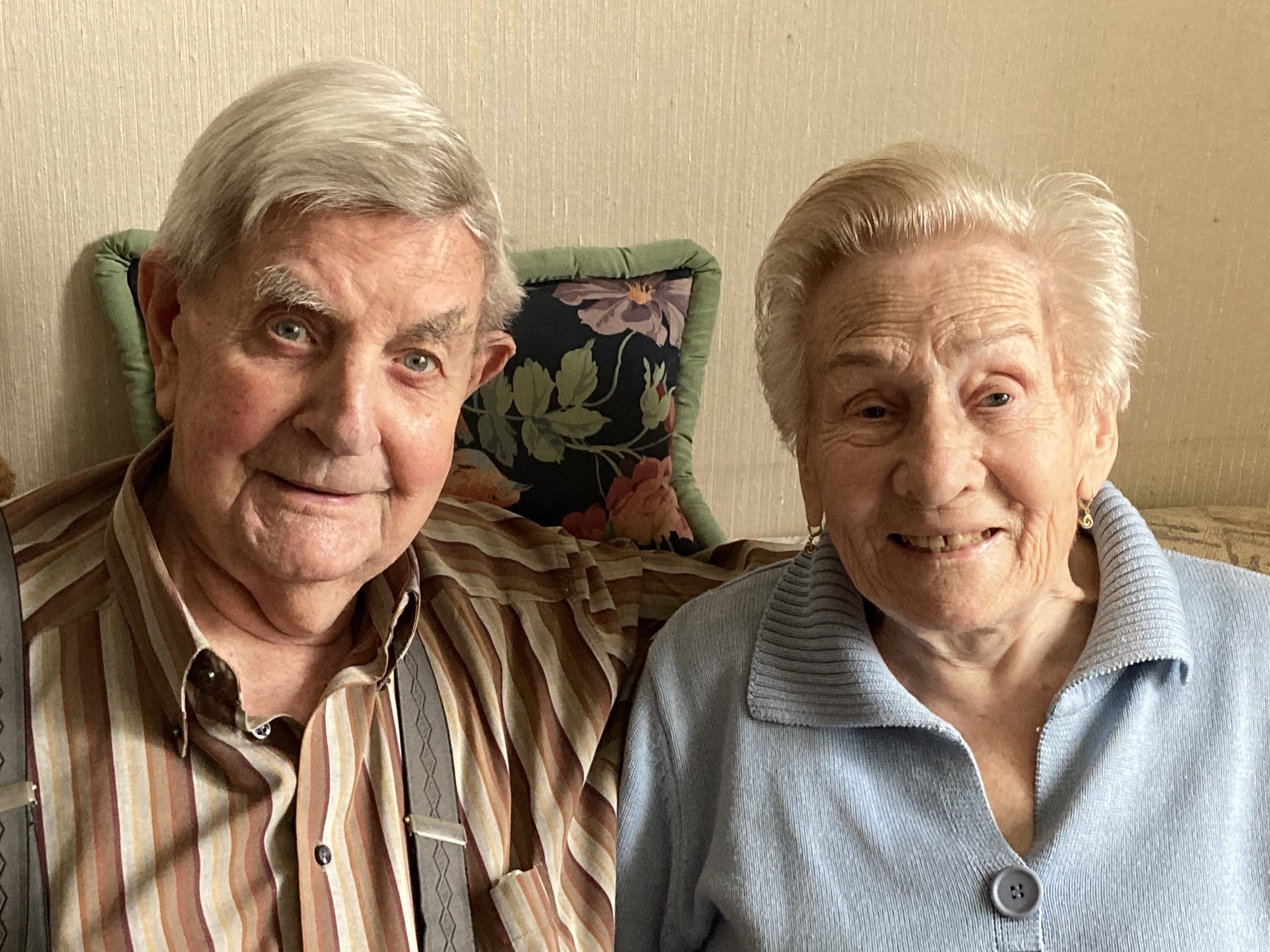 65 Ehejahre feiern die Jubilare im kleinen Familienkreis.