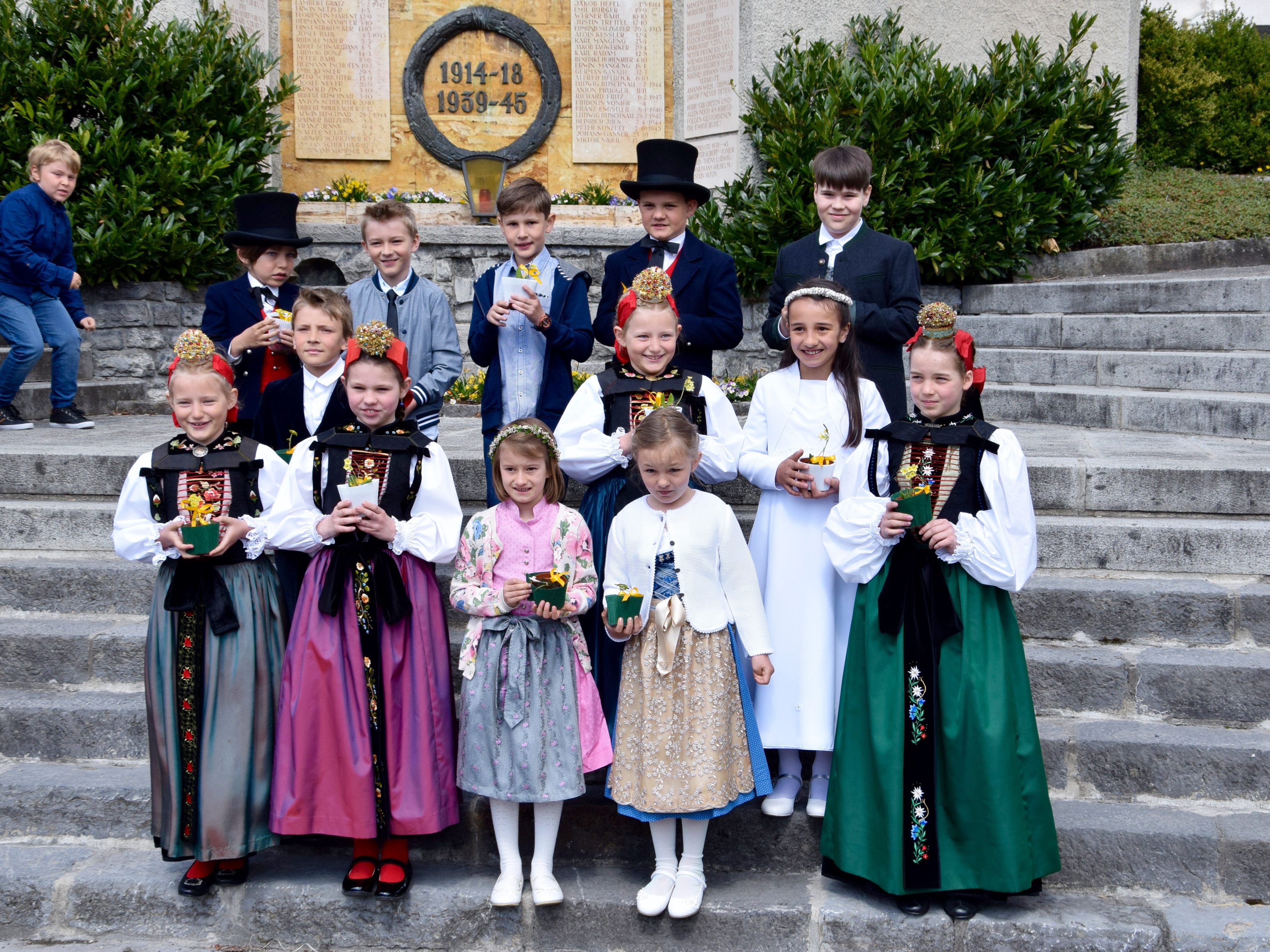 Erstkommunionfeier der letztjährigen Erstkommunionkinder in der Pfarrgemeinde Tschagguns