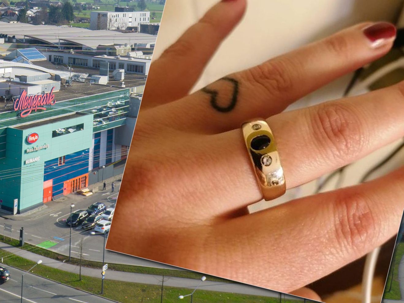 Der Ring ging am Samstag im Messepark verloren.
