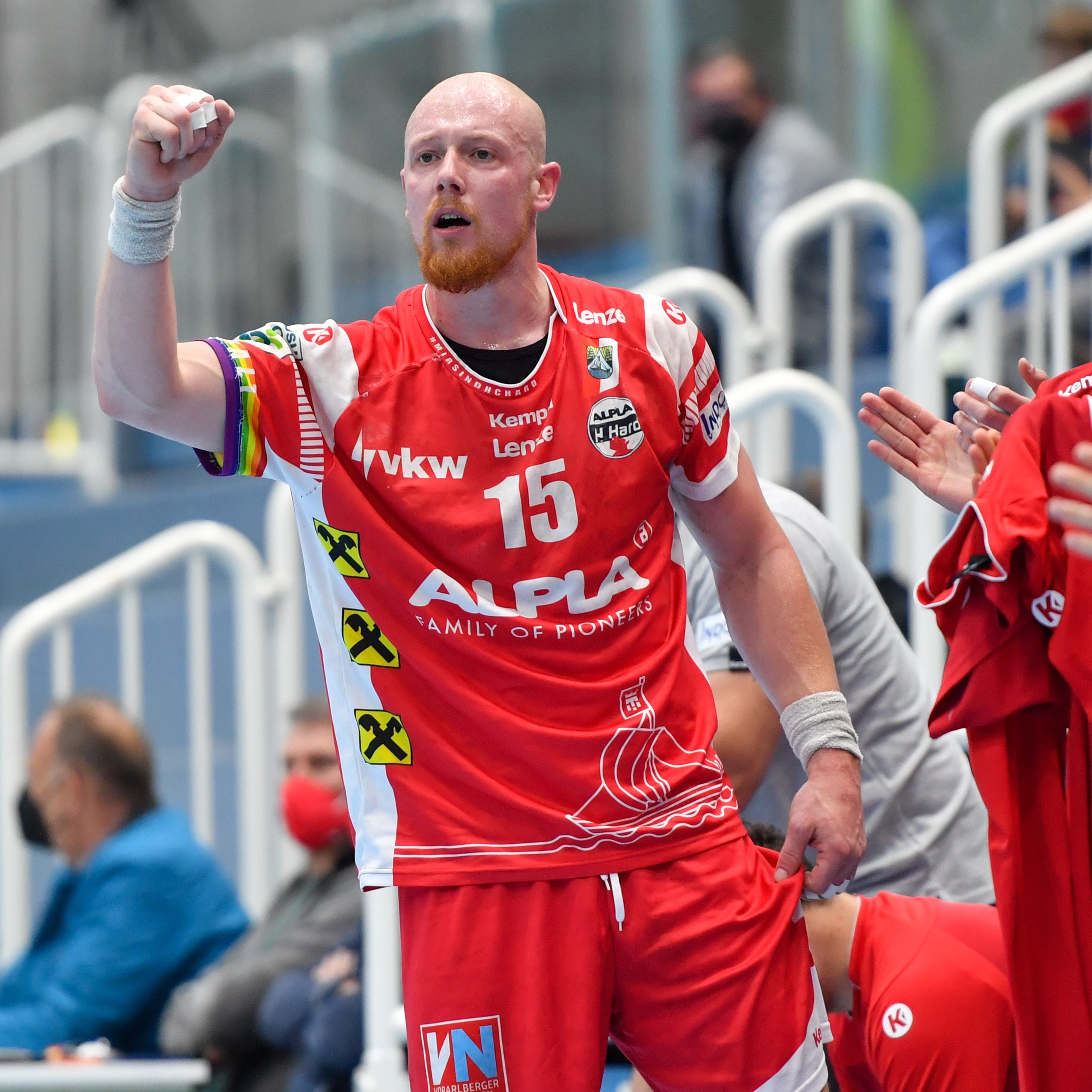 Die Harder jubelten heute über den wichtigen Heimsieg im ersten Viertelfinal-Duell.