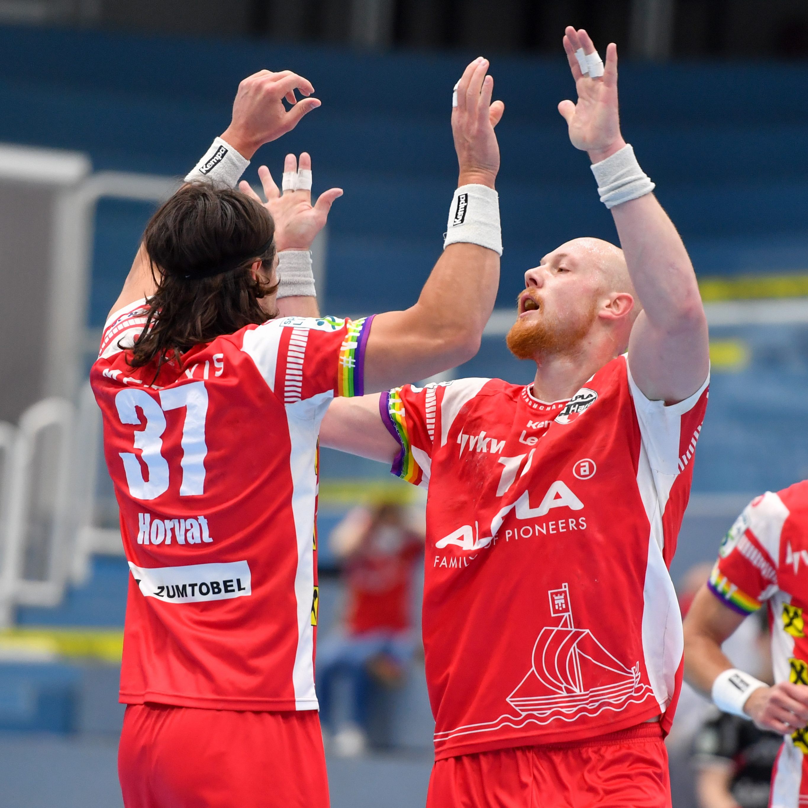 Die Roten Teufel aus Hard jubeln einmal mehr über einen Halbfinal-Einzug.