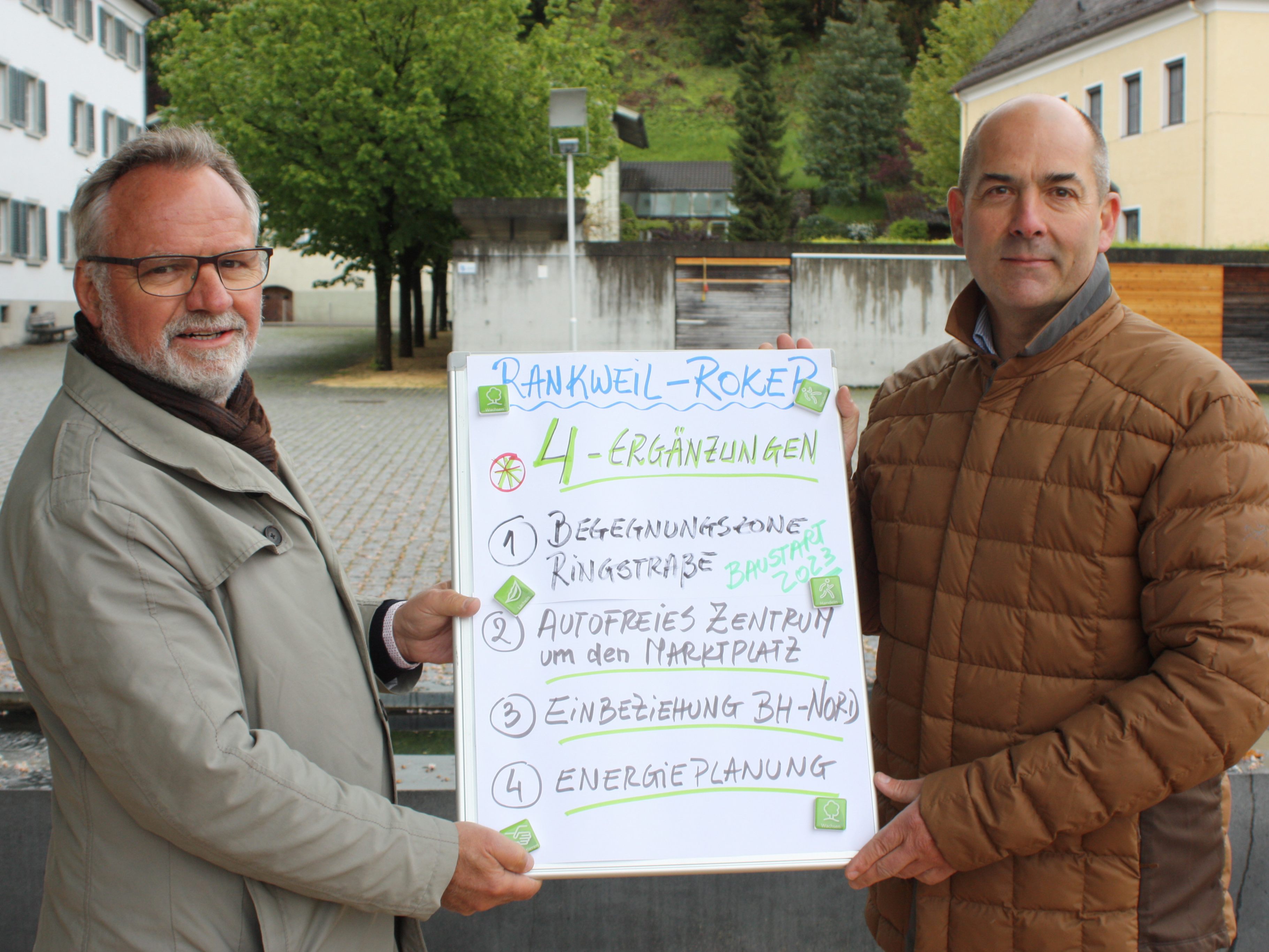 Schwaszta und Metzler üben Kritik vom Rankweiler Projekt für die Ortskernentwicklung
