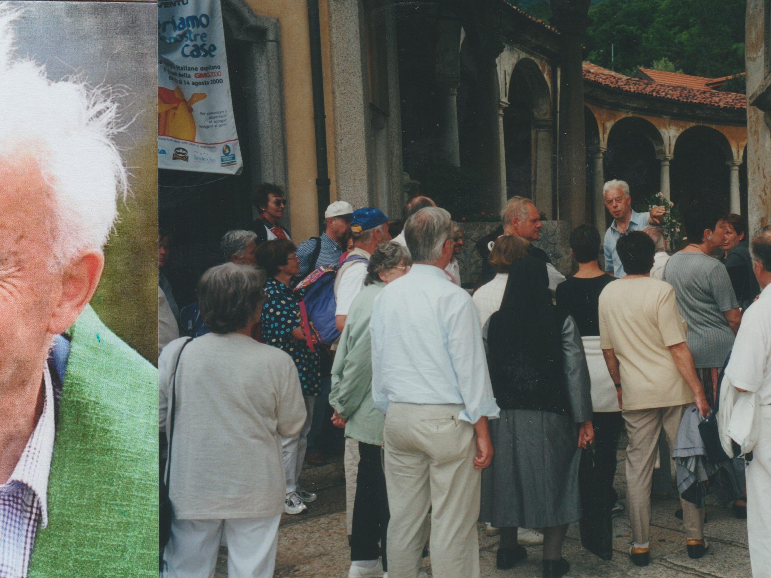 Pfarrer Hiller mit den Menschen unterwegs