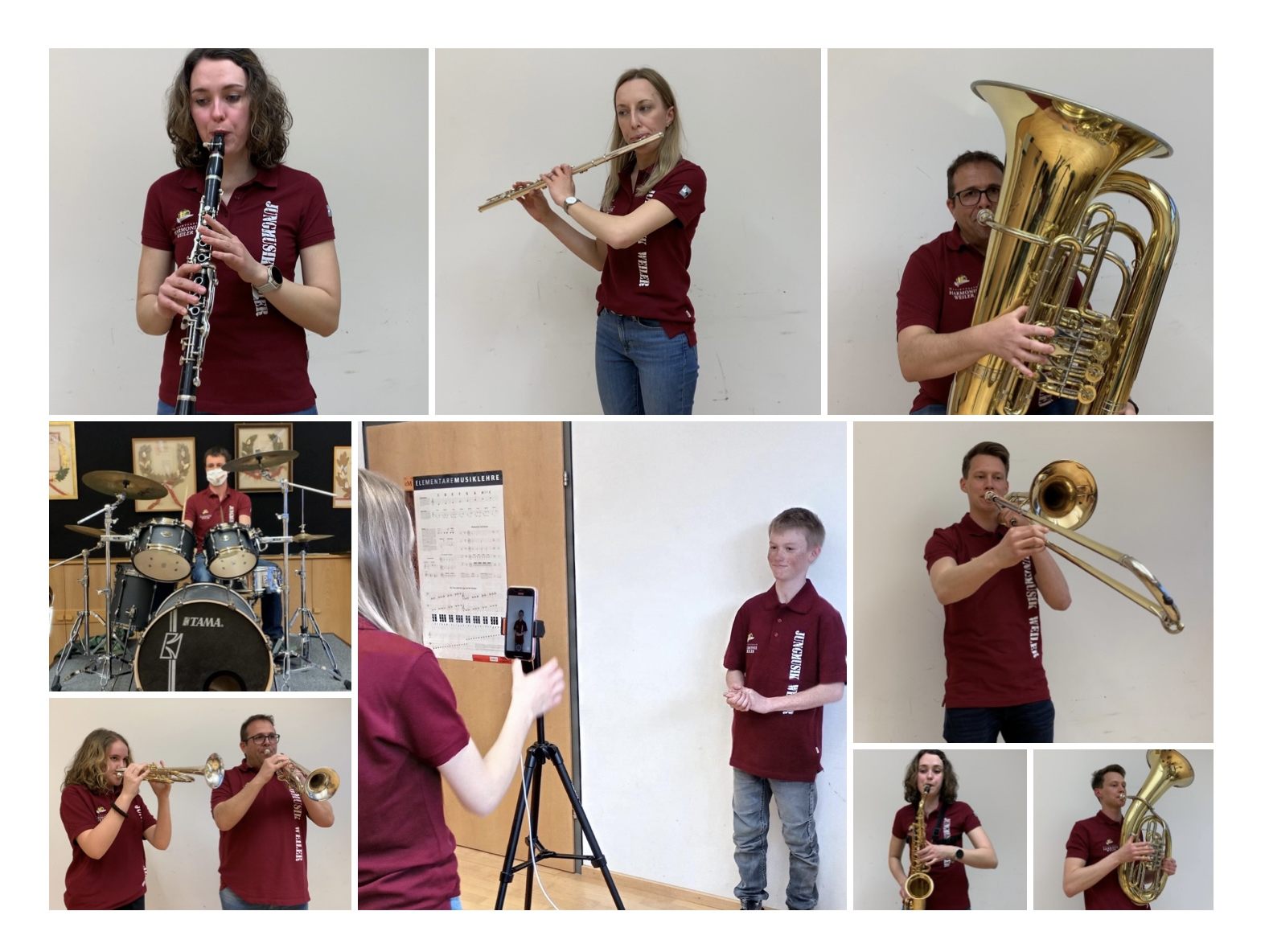 Schnappschüsse vom Videodreh