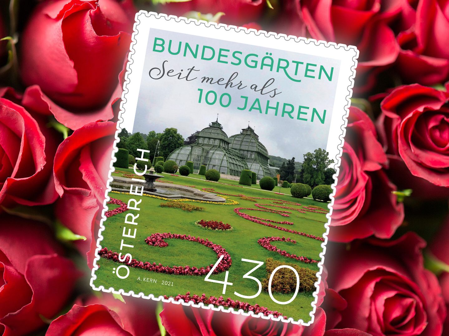 Die Briefmarke ist mit einem speziellen Duftlack beschichtet. Die Briefmarke ist mit einem speziellen Duftlack beschichtet.