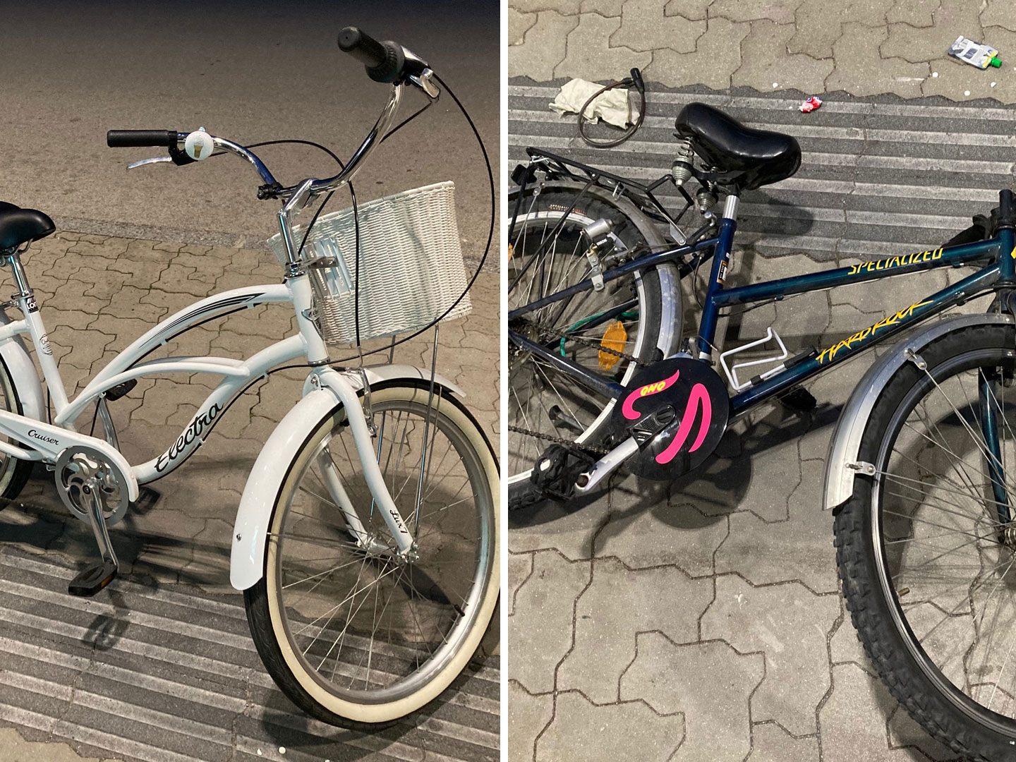 Nach einem versuchten Fahrraddiebstahl sucht die Polizei nach den Besitzern der Räder. Nach einem versuchten Fahrraddiebstahl sucht die Polizei nach den Besitzern der Räder.