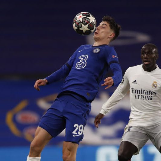 Havertz bei der Ballannahme