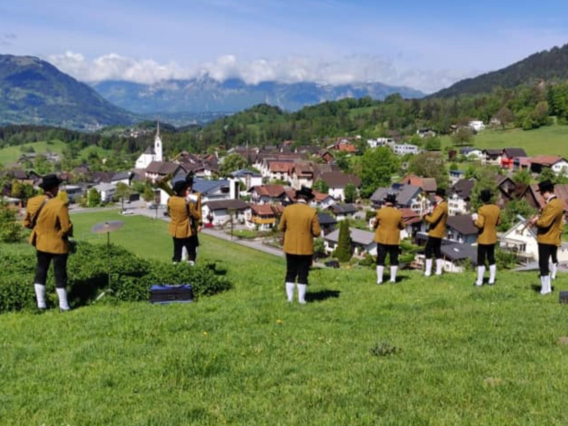 Die Musikanten der Schnifner Gemeindemusik hoffen bald wieder aufspielen zu dürfen