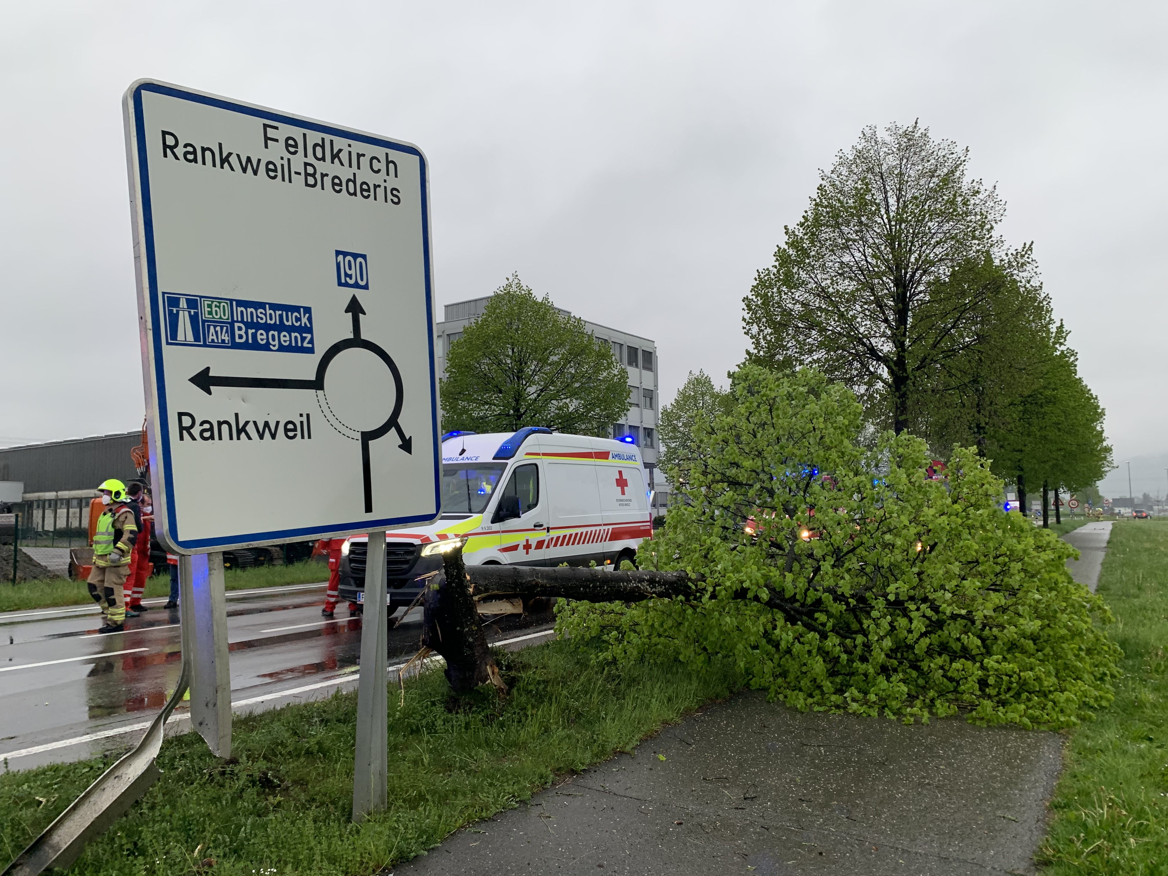 In Rankweil kam es am Samstagabend zu einem Unfall. In Rankweil kam es am Samstagabend zu einem Unfall.