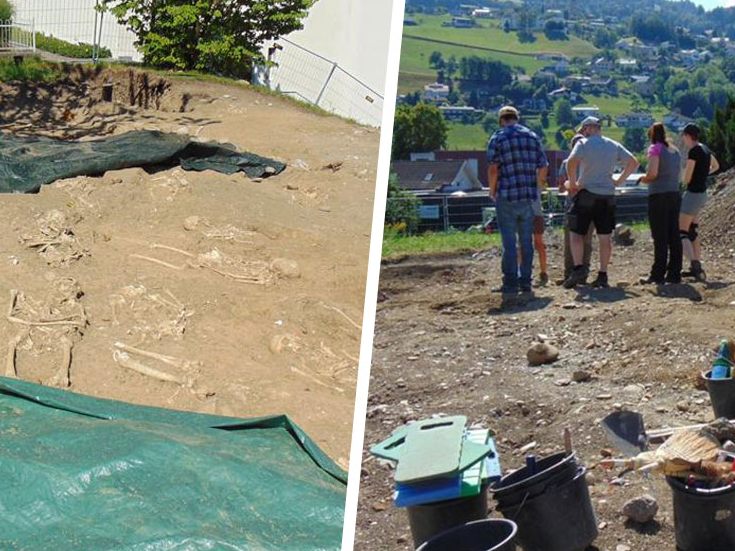 Hochmittelalterlicher Friedhof in Sulz entdeckt.