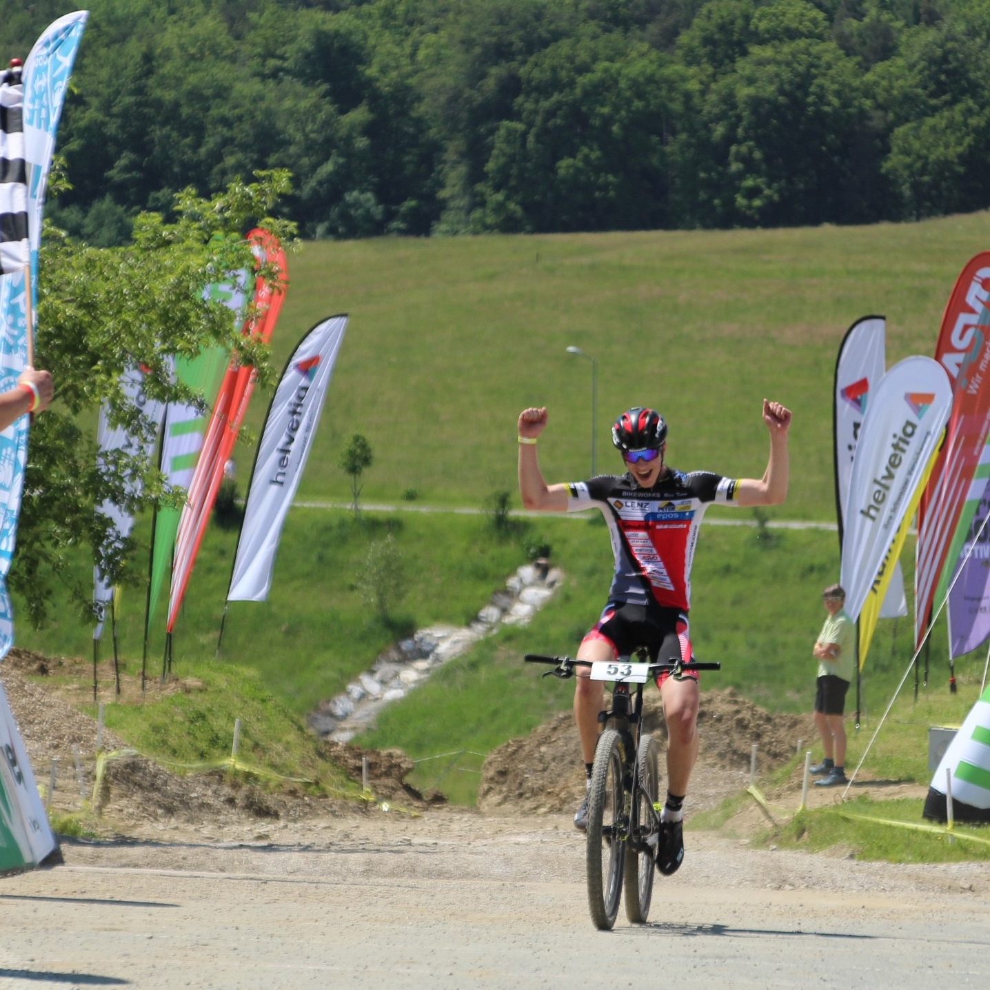 Julius Scherrer holt sich in überlegener Manier den Staatsmeistertitel der Junioren.
