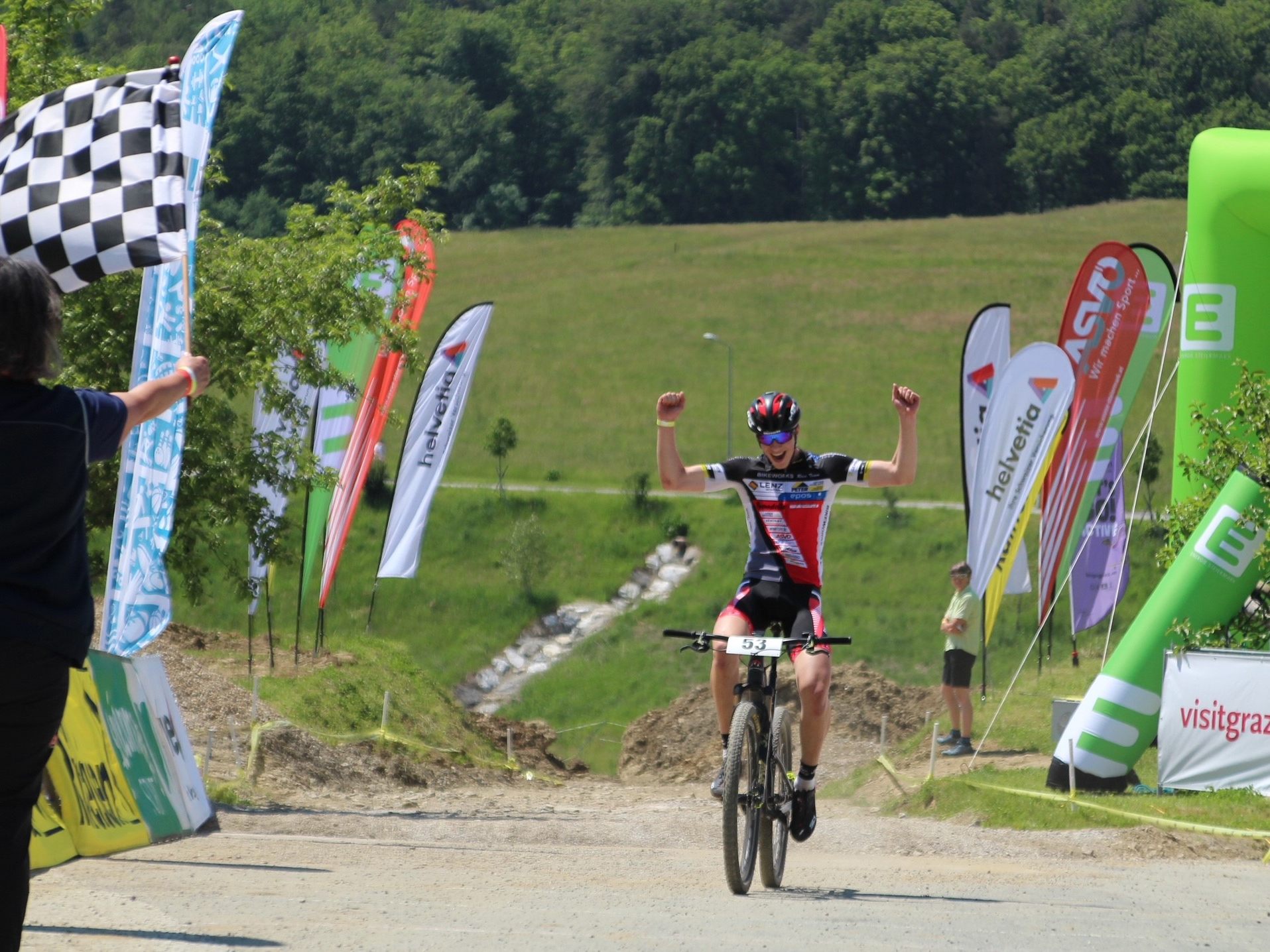 Julius Scherrer holt sich in überlegener Manier den Staatsmeistertitel der Junioren.