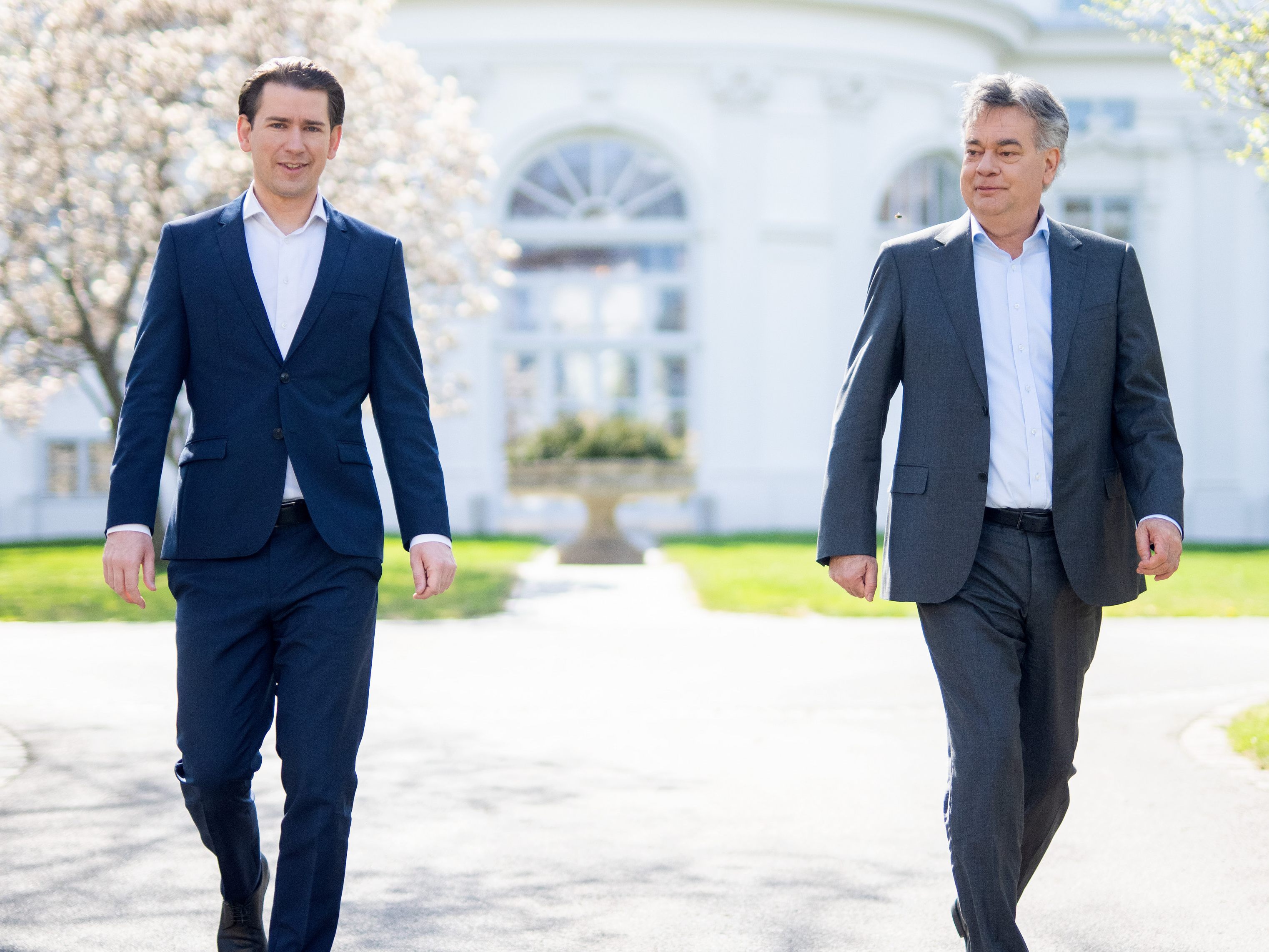 Kurz und Kogler zeigen sich zuversichtlich