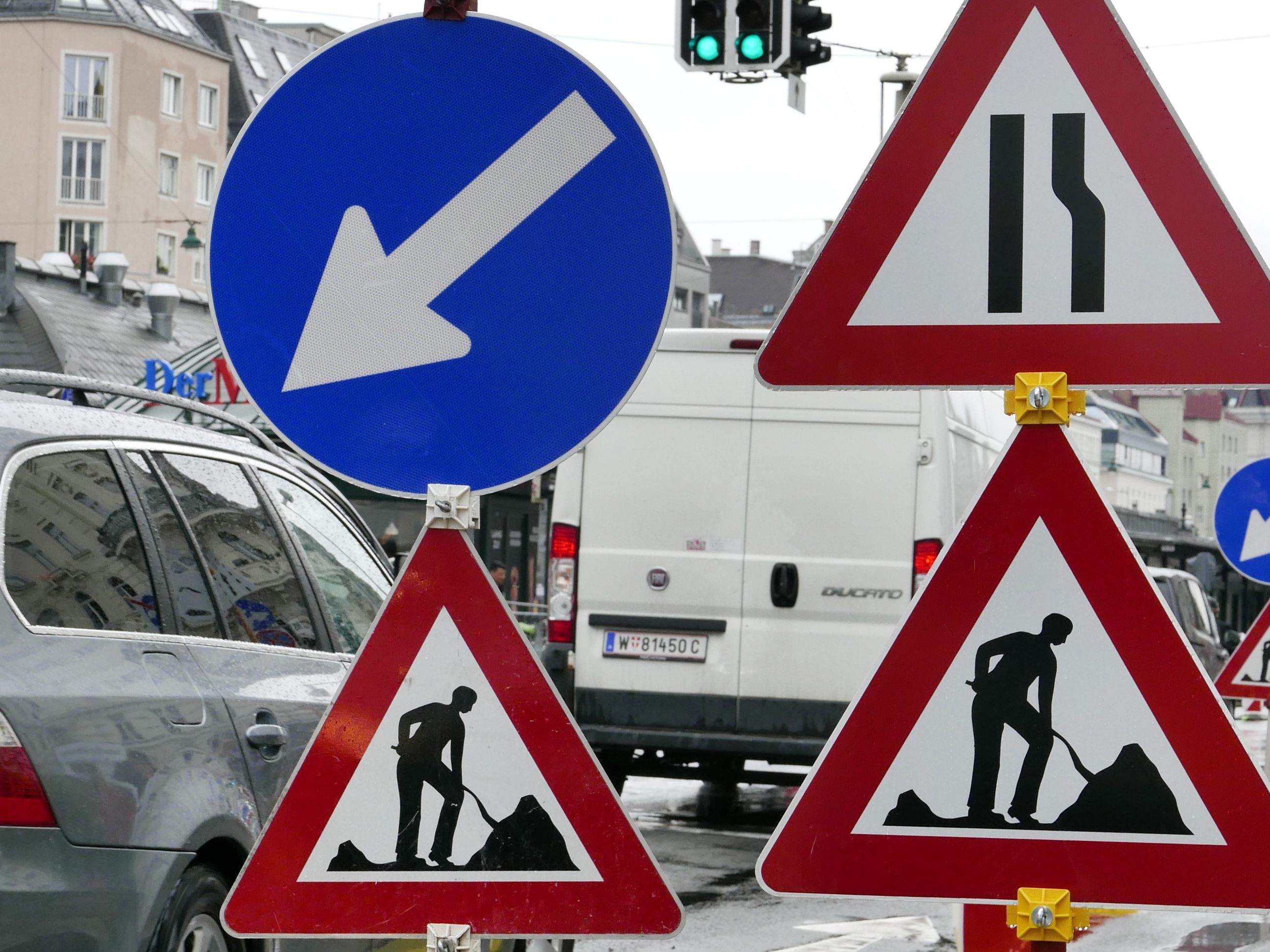 Baustelle ab 15. Juni auf der Linken Wienzeile.