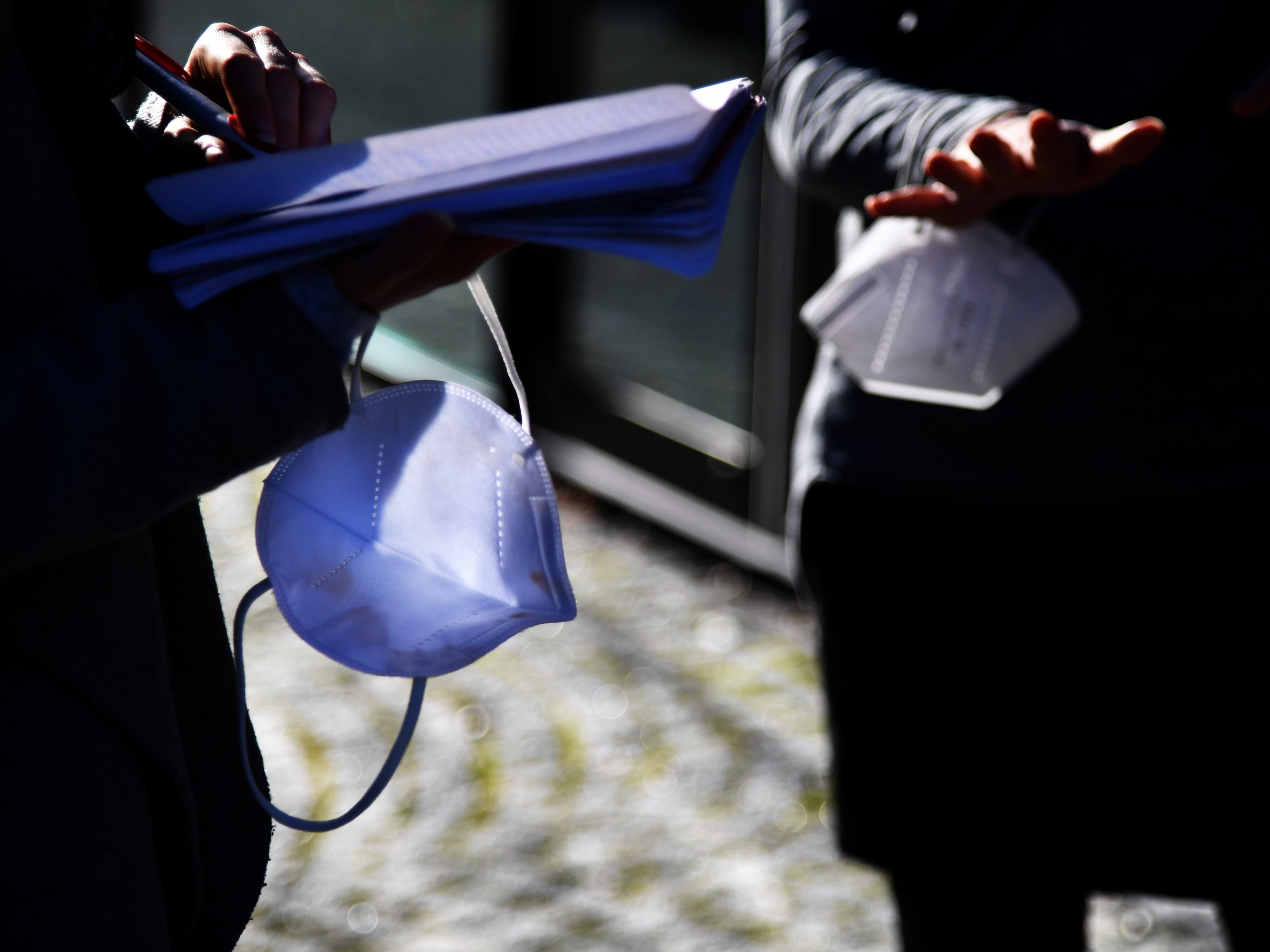 Die FFP2-Masken sollen ein Thema gewesen sein. Die FFP2-Masken sollen ein Thema gewesen sein.