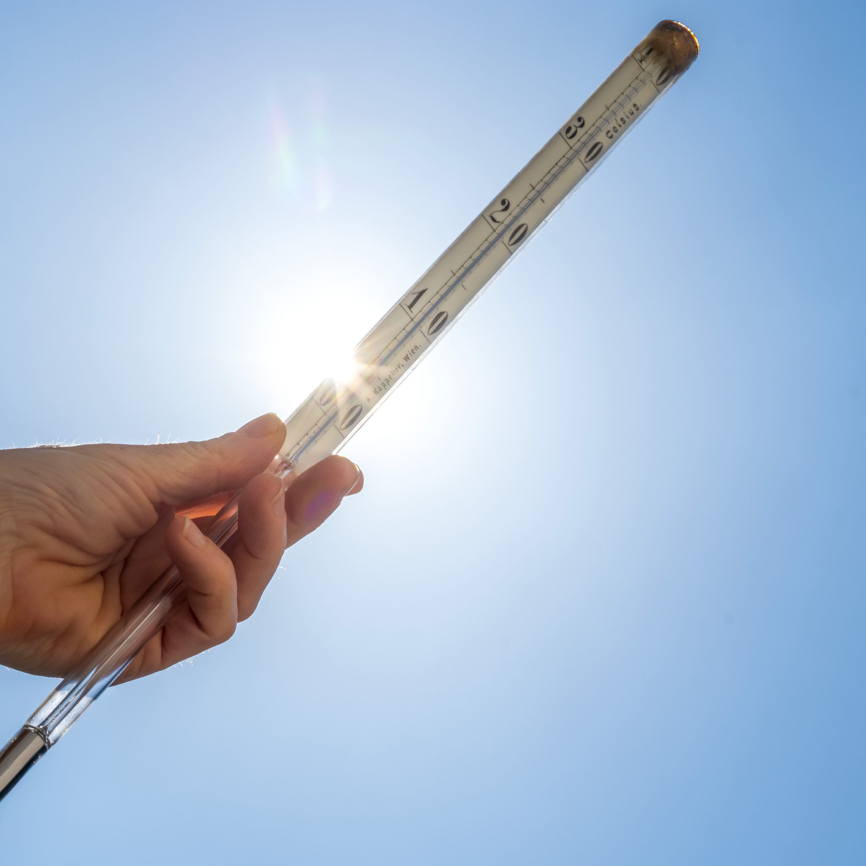 Was unterstrichen wurde: Schwitzen bringt uns Schutz.