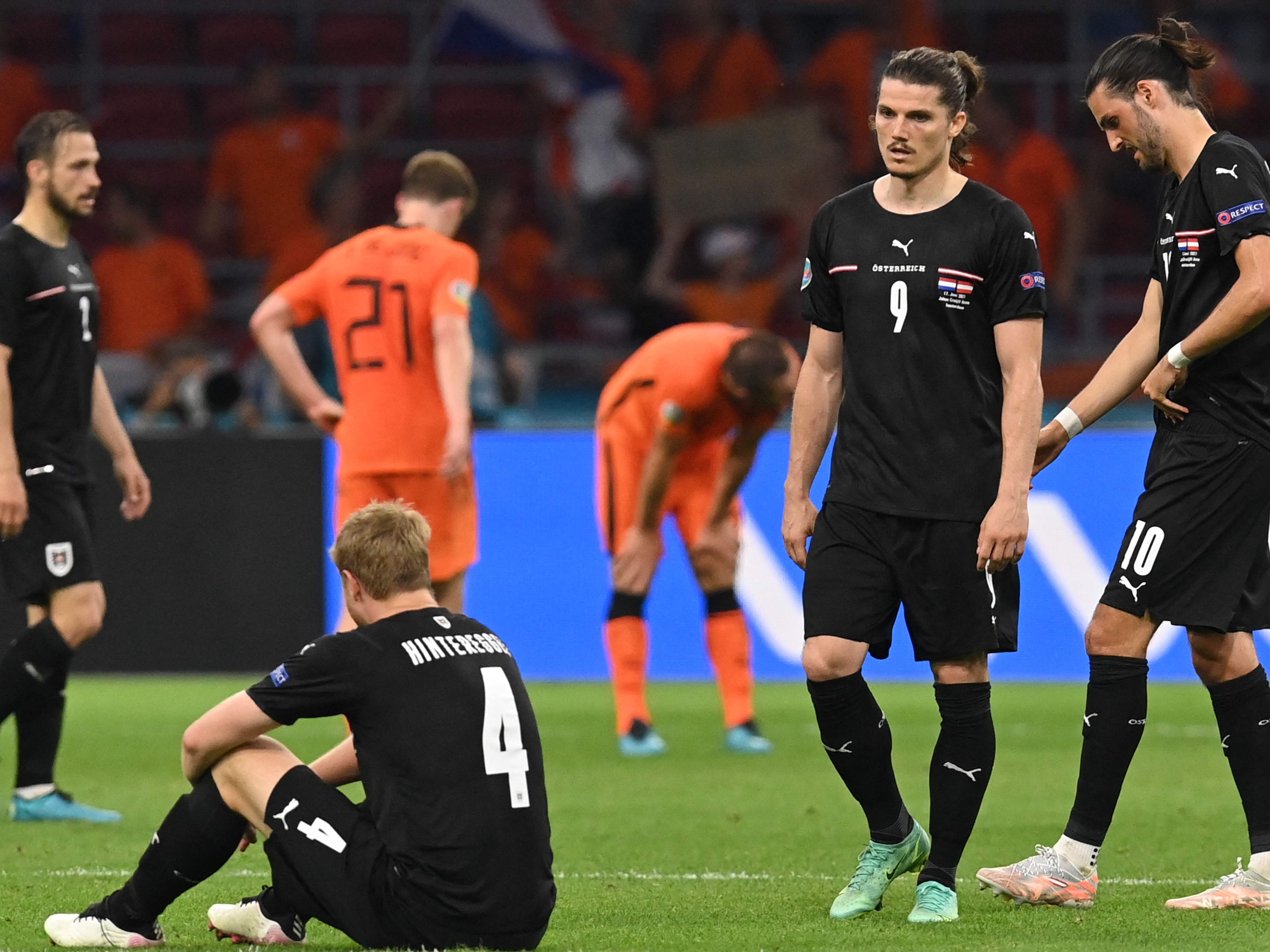 Fußball-EM: Eine Niederlage setzte es für Österreich gegen die Niederlande. Fußball-EM: Eine Niederlage setzte es für Österreich gegen die Niederlande.