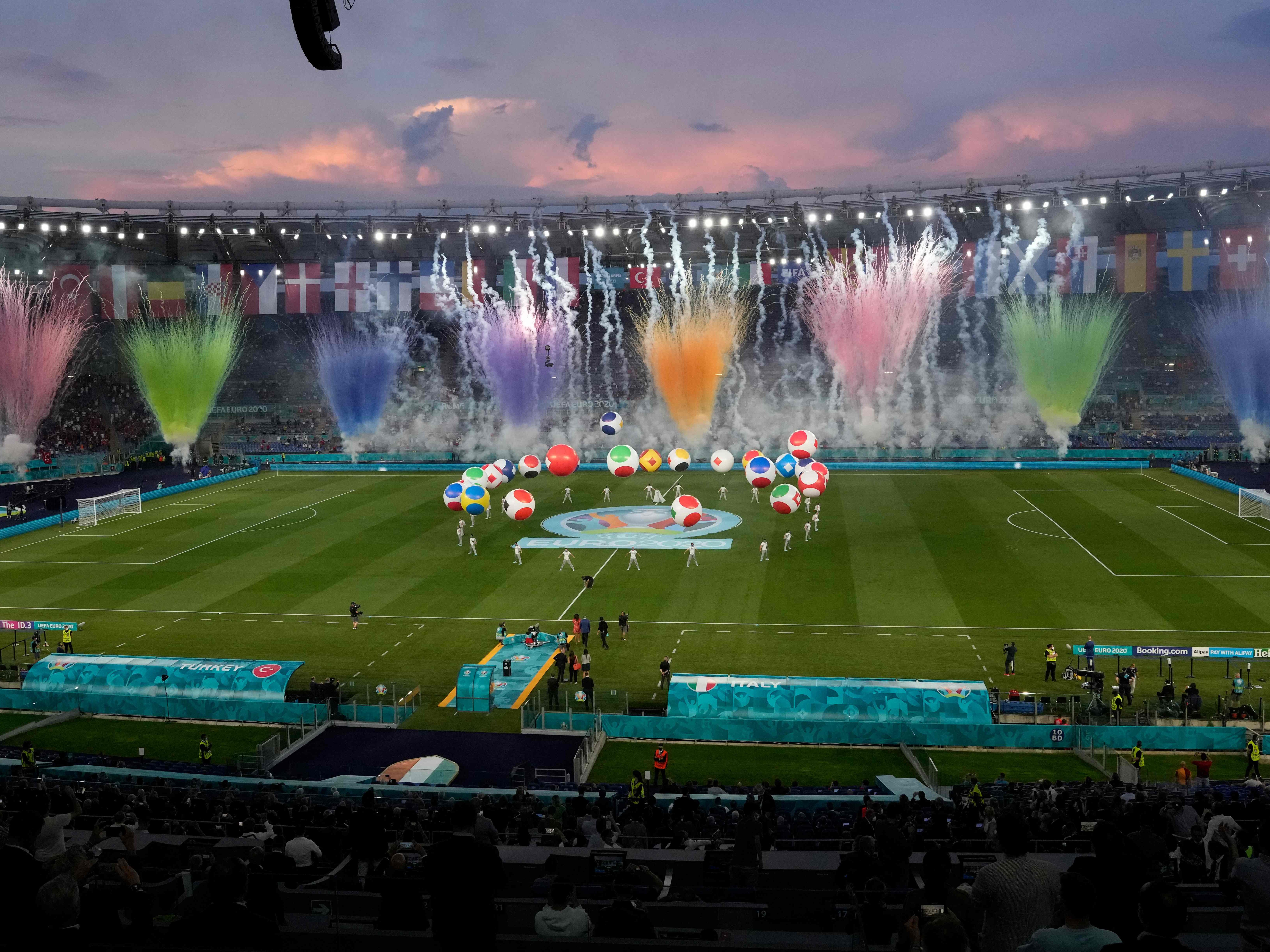 Die EURO 2021 wurde offiziell eröffnet. Die EURO 2021 wurde offiziell eröffnet.