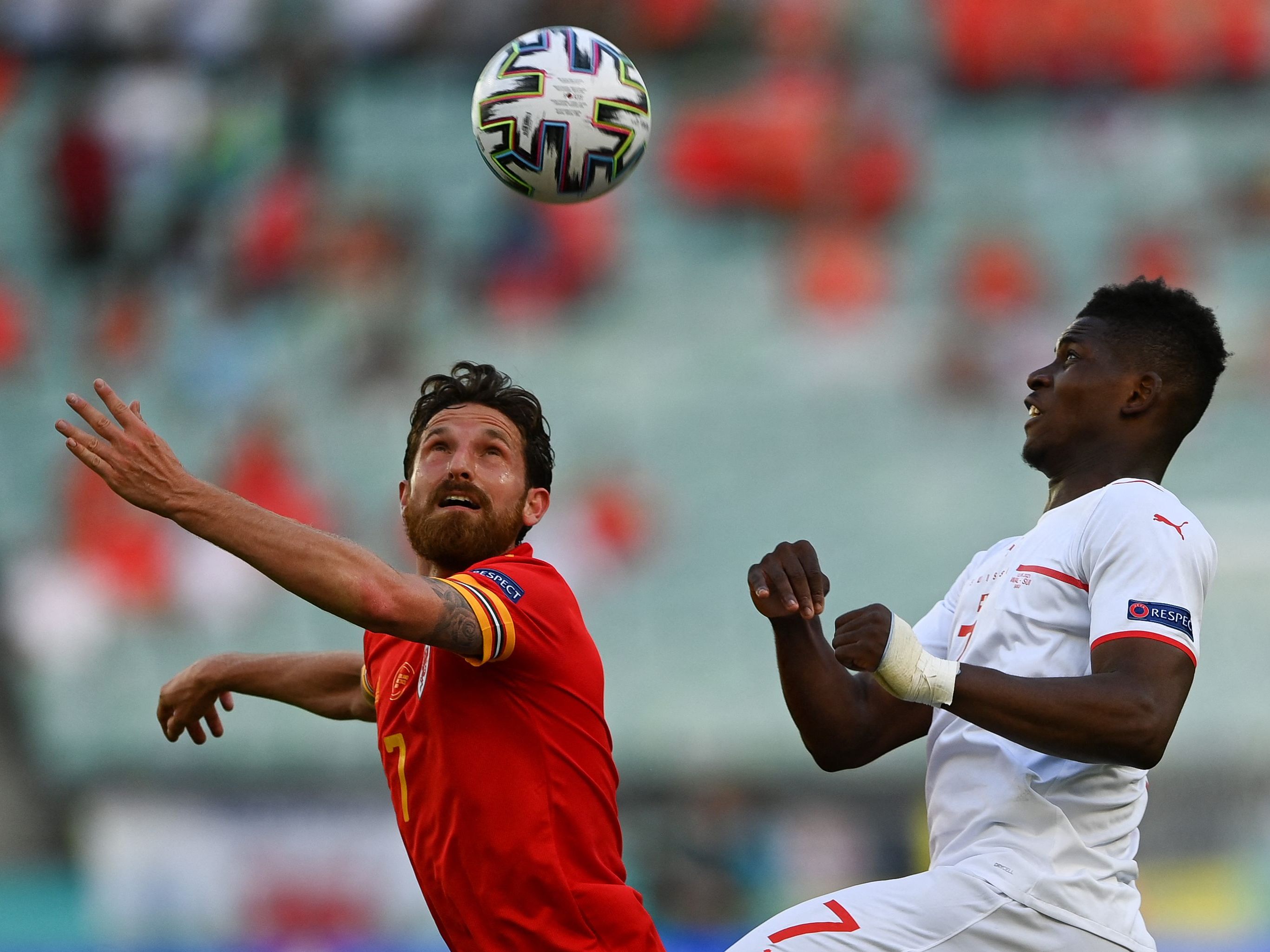 Wales und Schweiz trennen sich nach ersten EM-Match mit 1:1. Wales und Schweiz trennen sich nach ersten EM-Match mit 1:1.