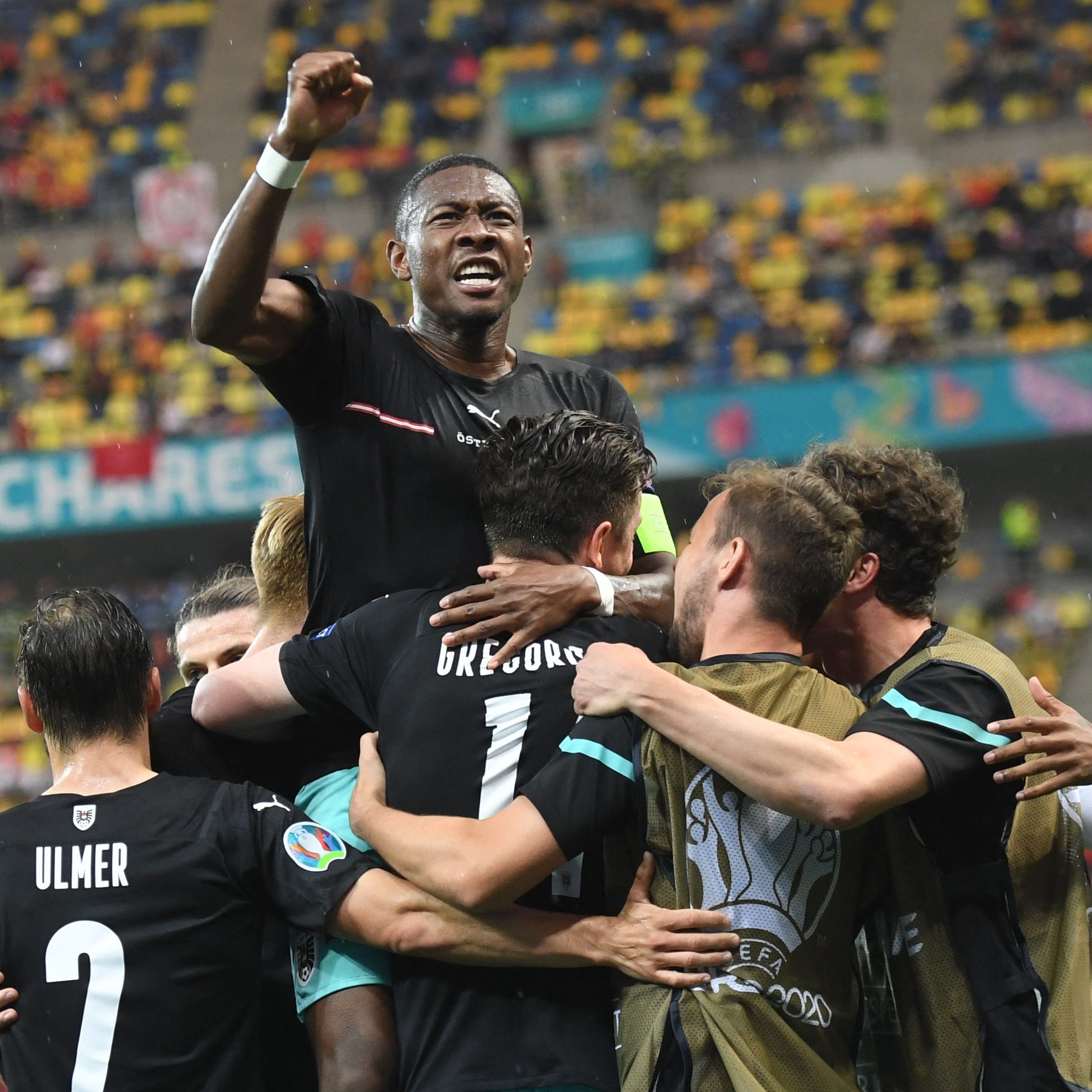 Alaba und Co. jubelten über einen wichtigen Sieg zum EM-Auftakt.