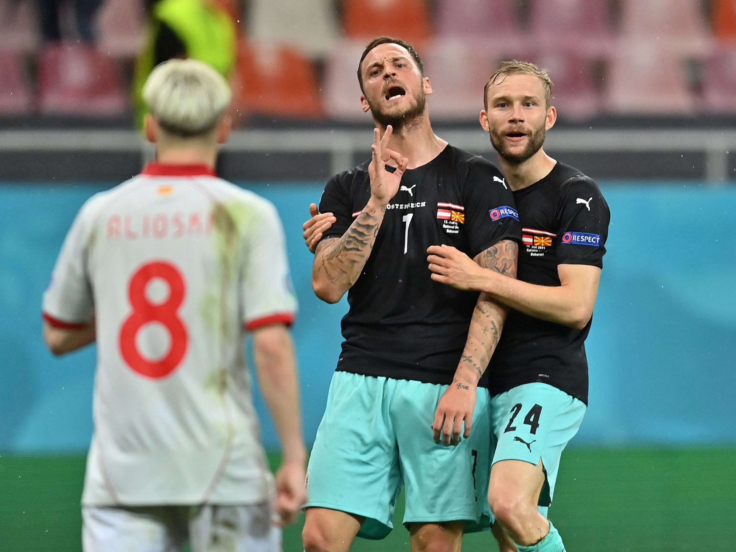 Marko Arnautovic wird für seinen Torjubel nach dem EM-Sieg kritisiert.