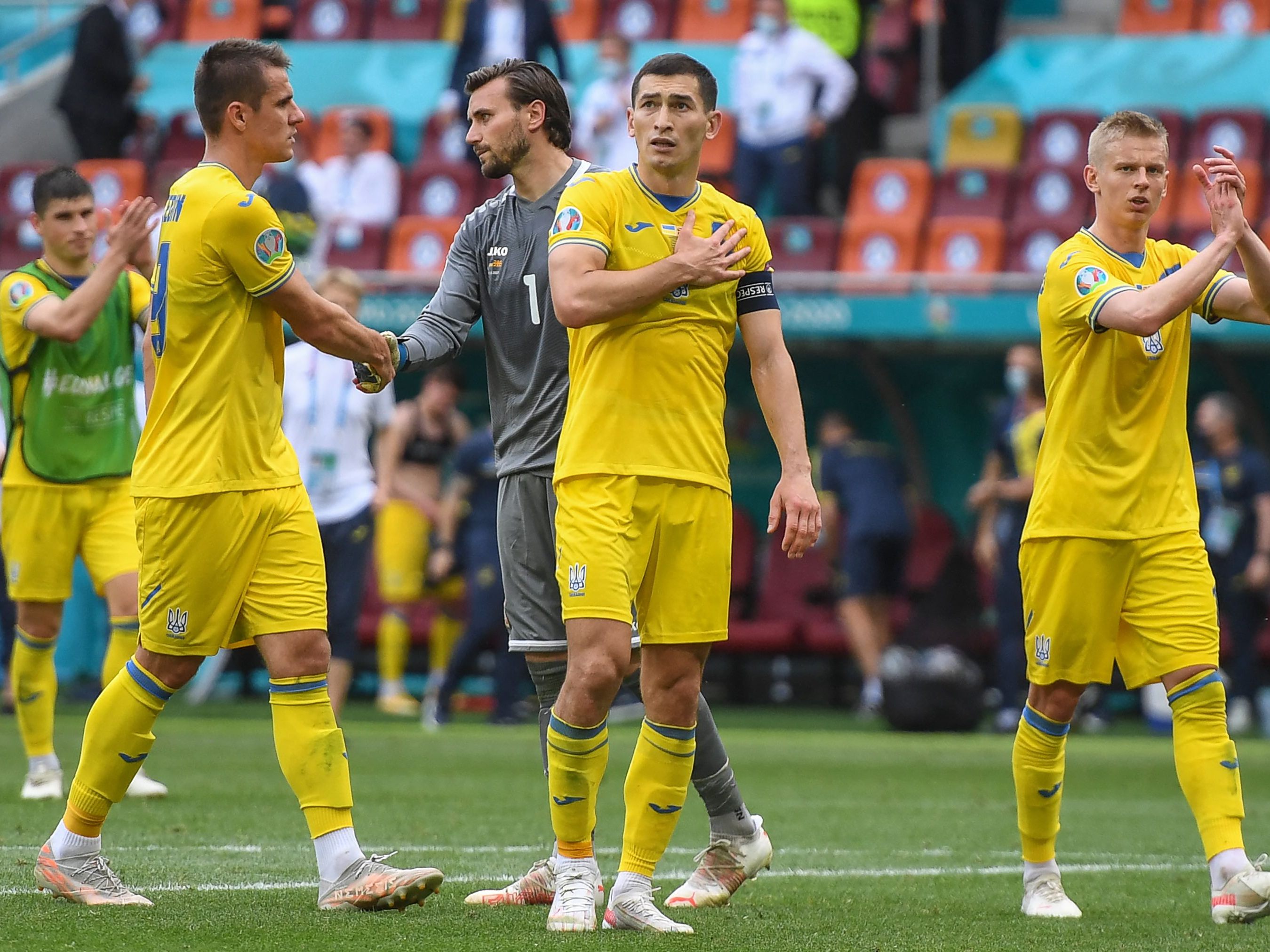 Die Mannschaft aus der Ukraine durften einen Sieg feiern. Die Mannschaft aus der Ukraine durften einen Sieg feiern.