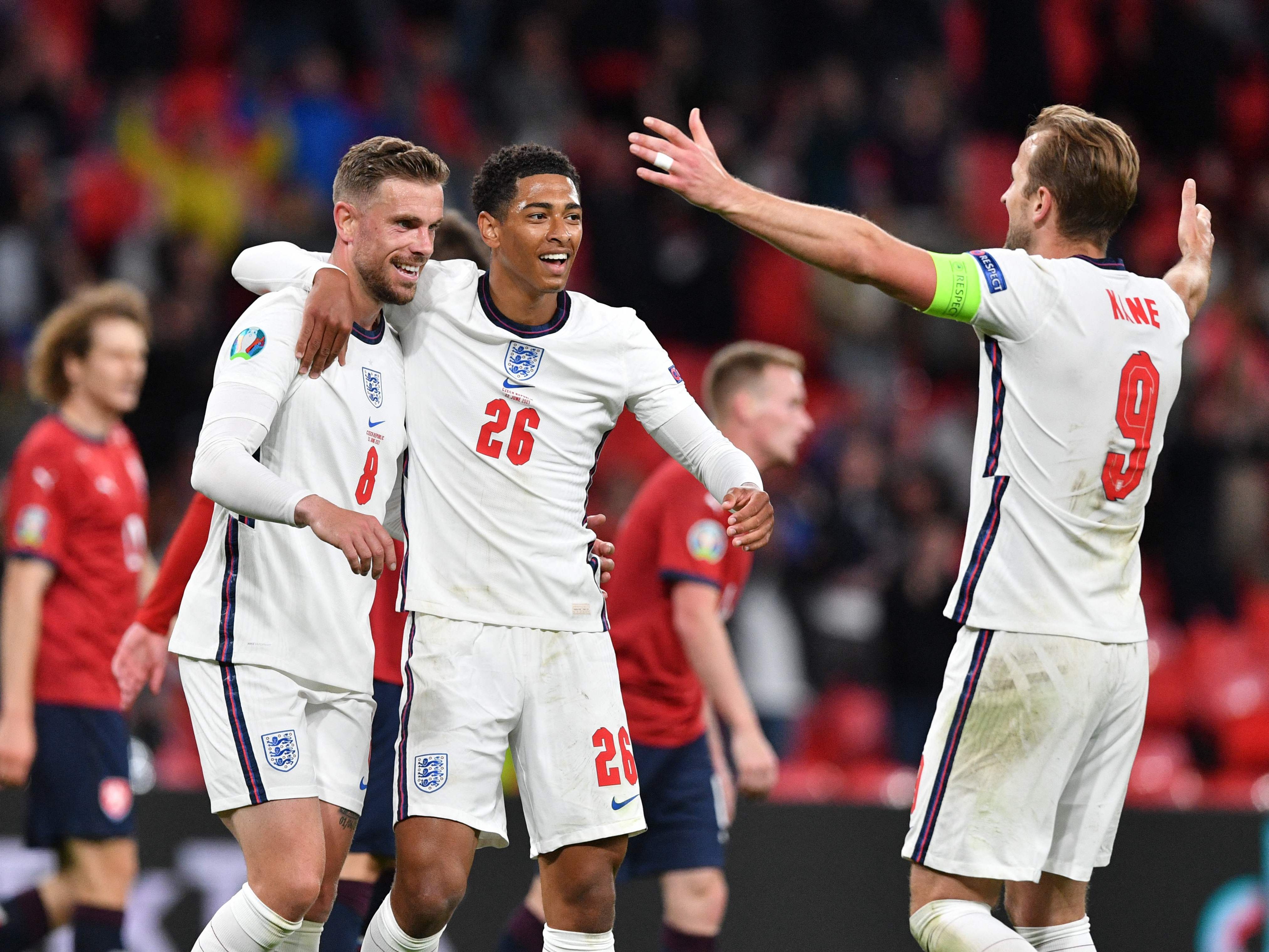 England nach sieg über Tschechien EM-Gruppenleader.