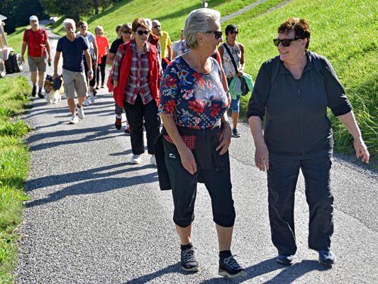 Die monatlichen Wanderungen werden gut angenommen.