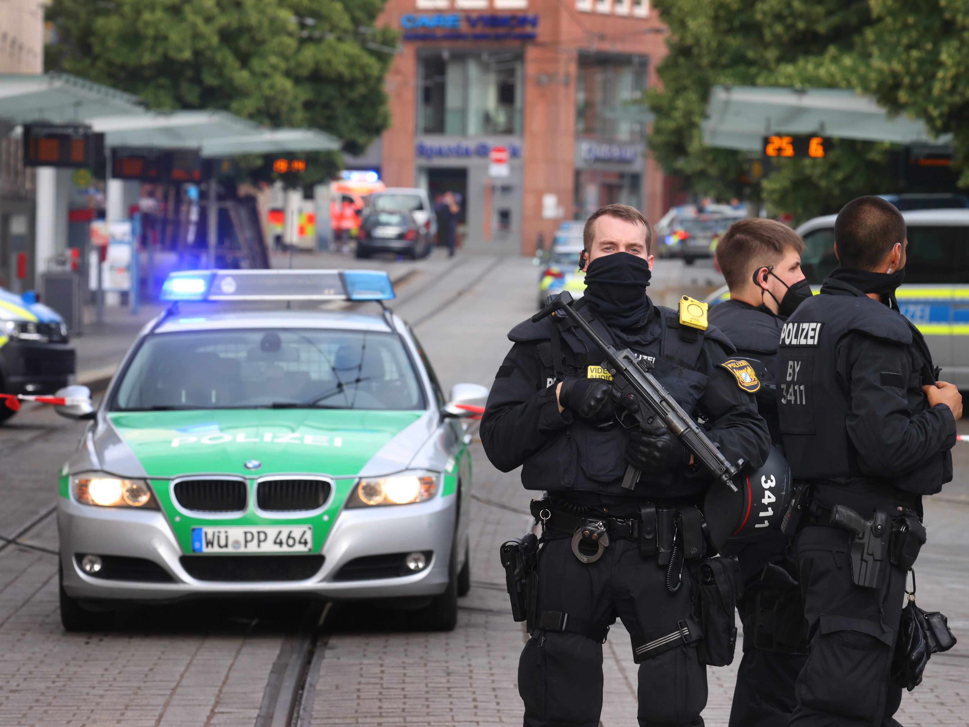 Tatort in der Innenstadt polizeilich abgeriegelt