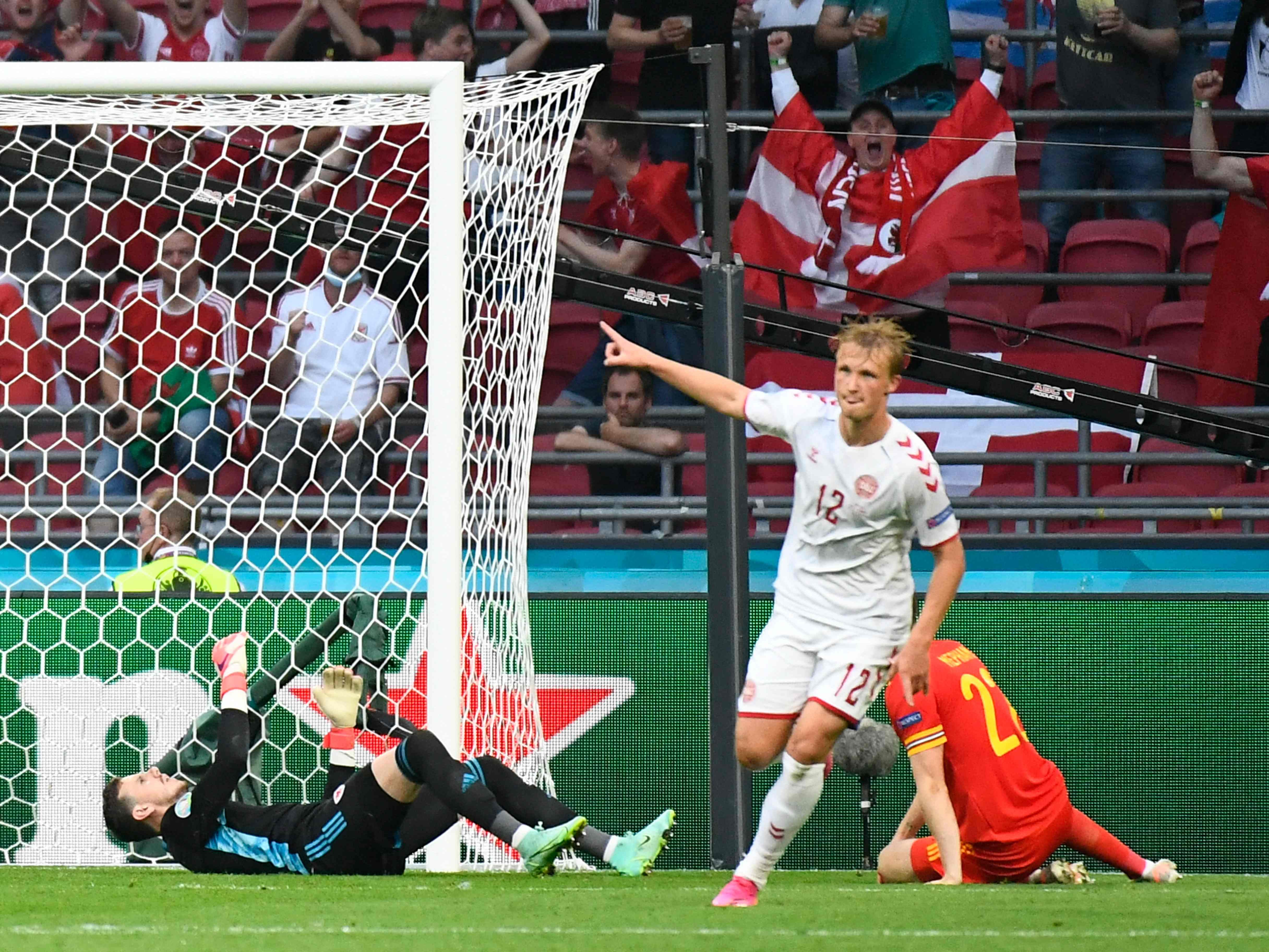 Kasper Dolberg traf für Dänemark zweimal. Kasper Dolberg traf für Dänemark zweimal.