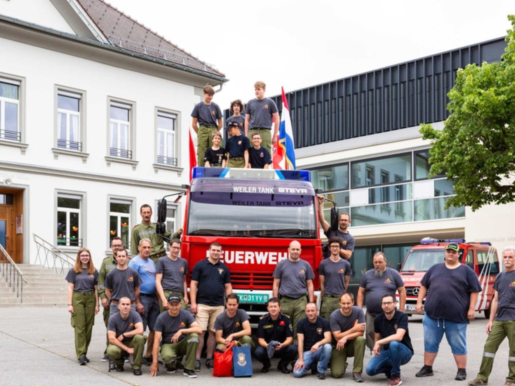 Das ausgemusterte Tanklöschfahrzeug aus Weiler wurde an die Feuerwehr Cetingrad übergeben