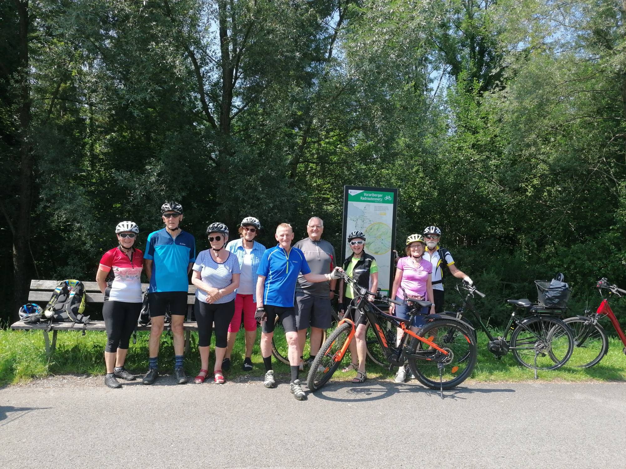 Bludenzer Senioren mit dem Rad unterwegs