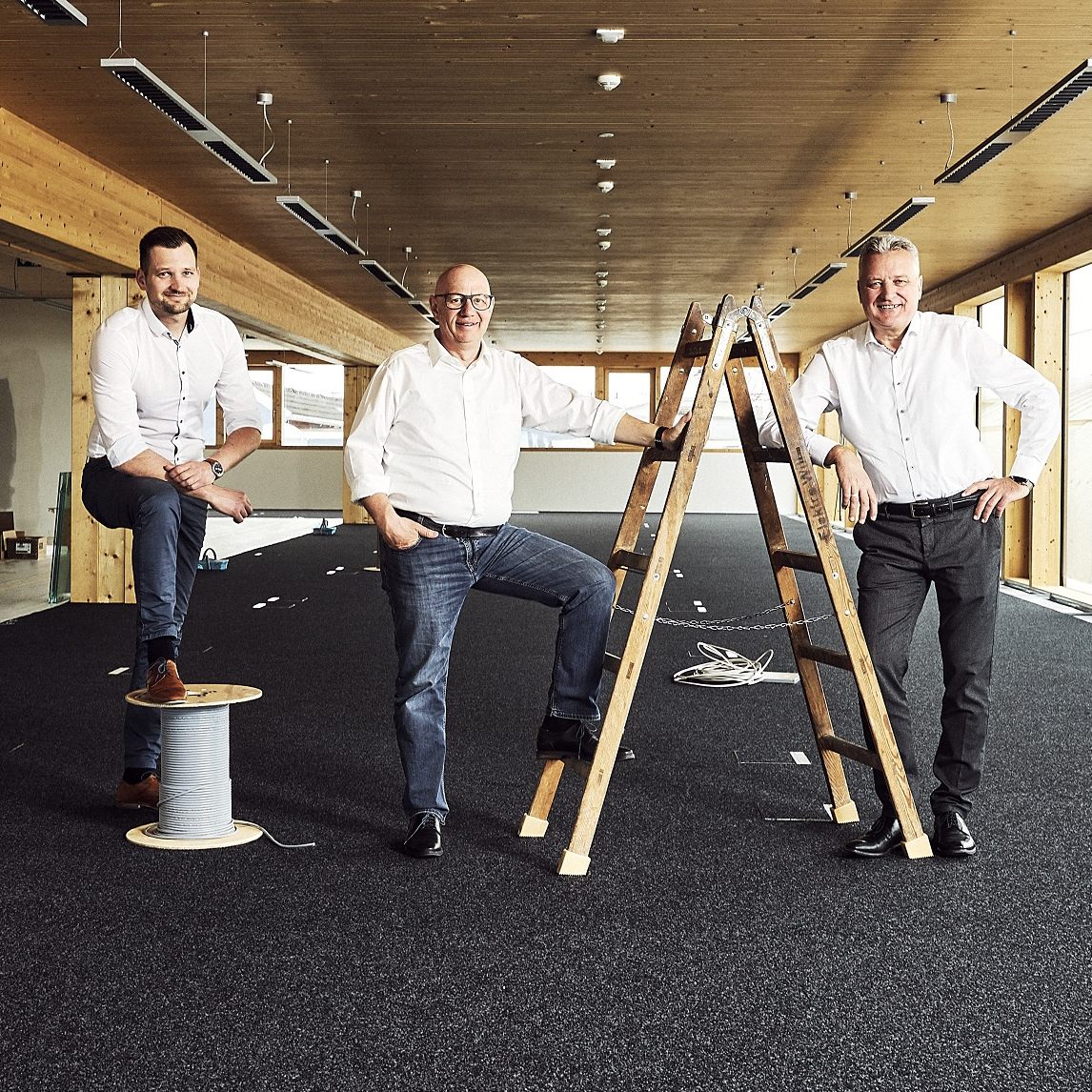 (v.l.n.r.) Christian Humml, Hannes Hämmerle und Wolfgang Humml.