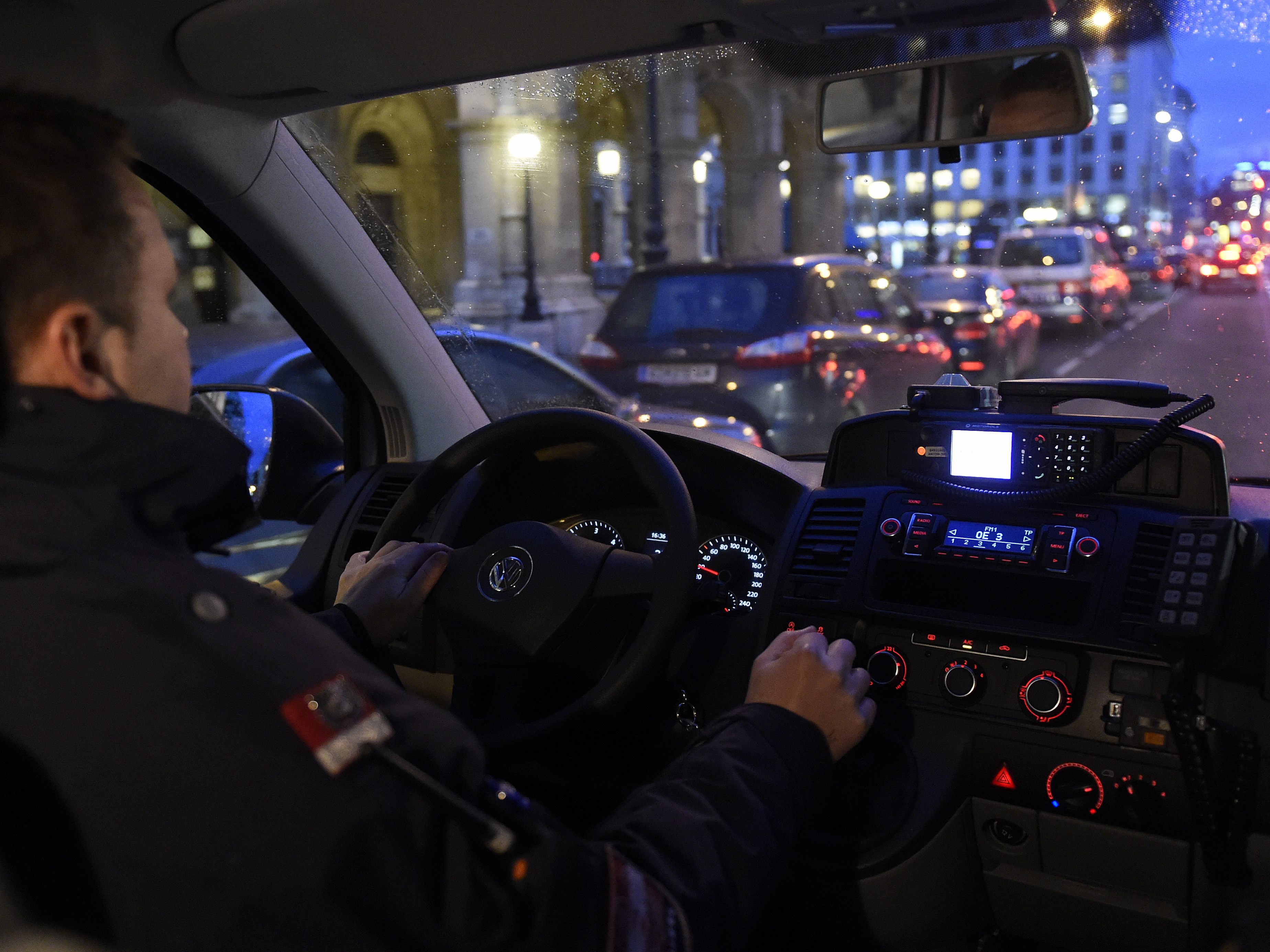 Als die Polizei eintraf, hantierte der Pkw-Einbrecher noch an den Kabeln des Fahrzeugs.