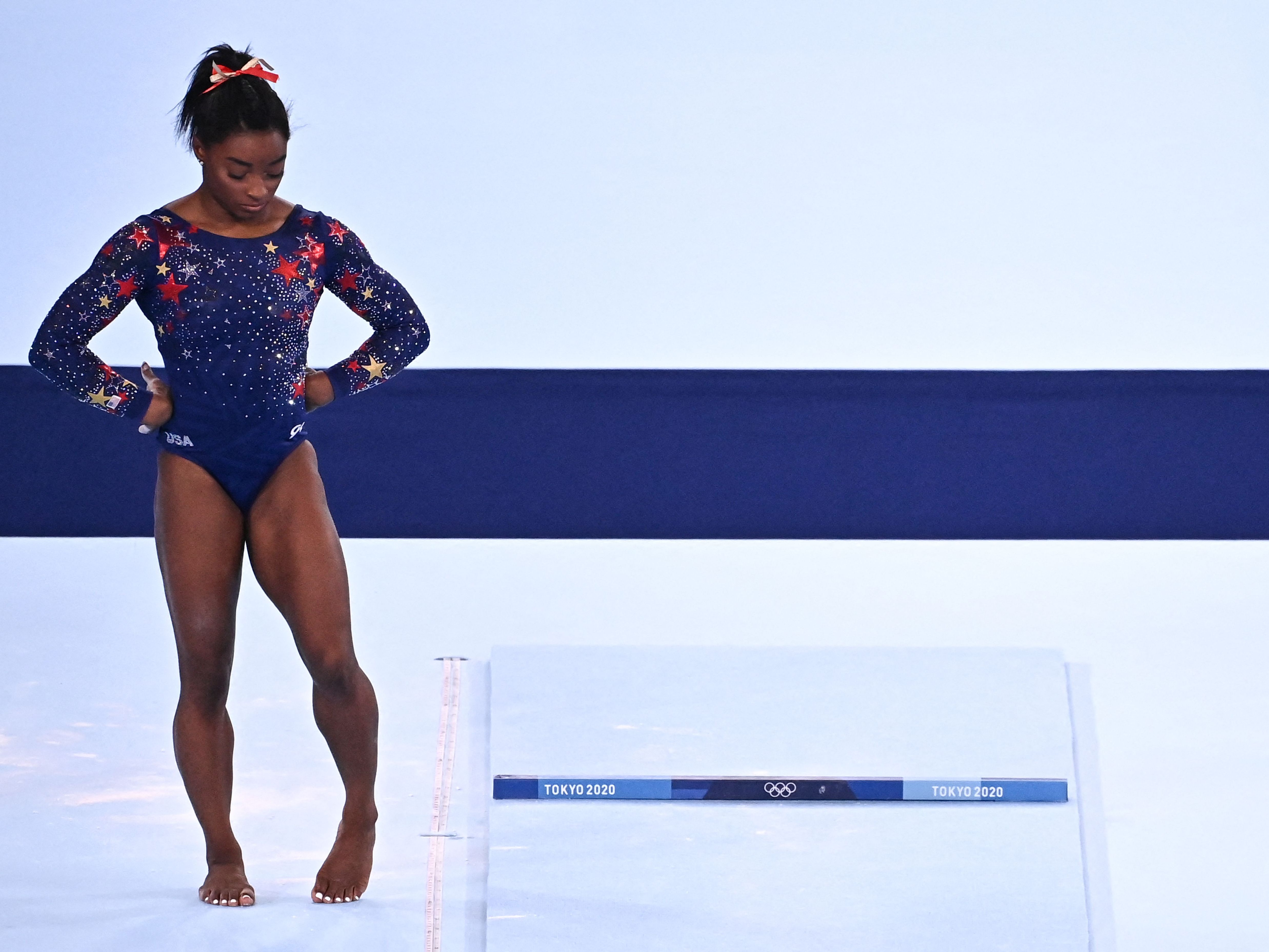 US-Turnstar Simone Biles wird nicht bei den Olympischen Spielen antreten. US-Turnstar Simone Biles wird nicht bei den Olympischen Spielen antreten.