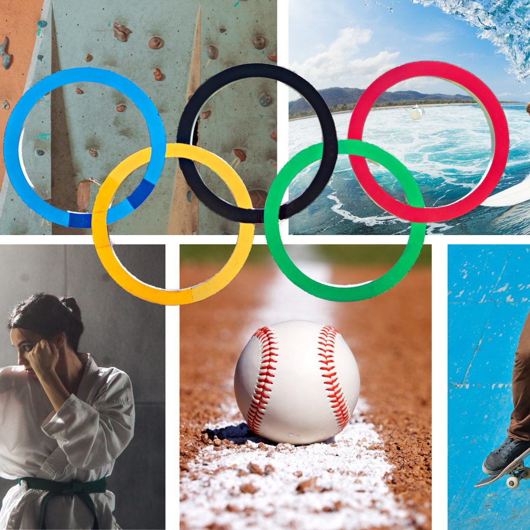 Das sind die fünf neuen Sportarten der olympischen Spiele.