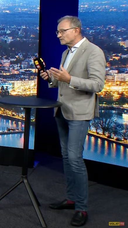 Armin Fidler (r.) und Markus Wallner (m.) bei "Vorarlberg LIVE" im Gespräch mit Gerold Riedmann.