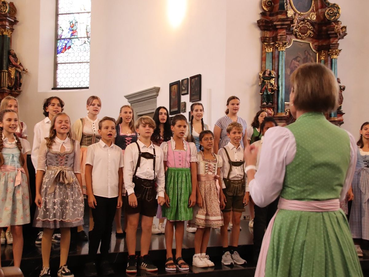 Der Landeskinderchor lud zum Jubiläumskonzert.