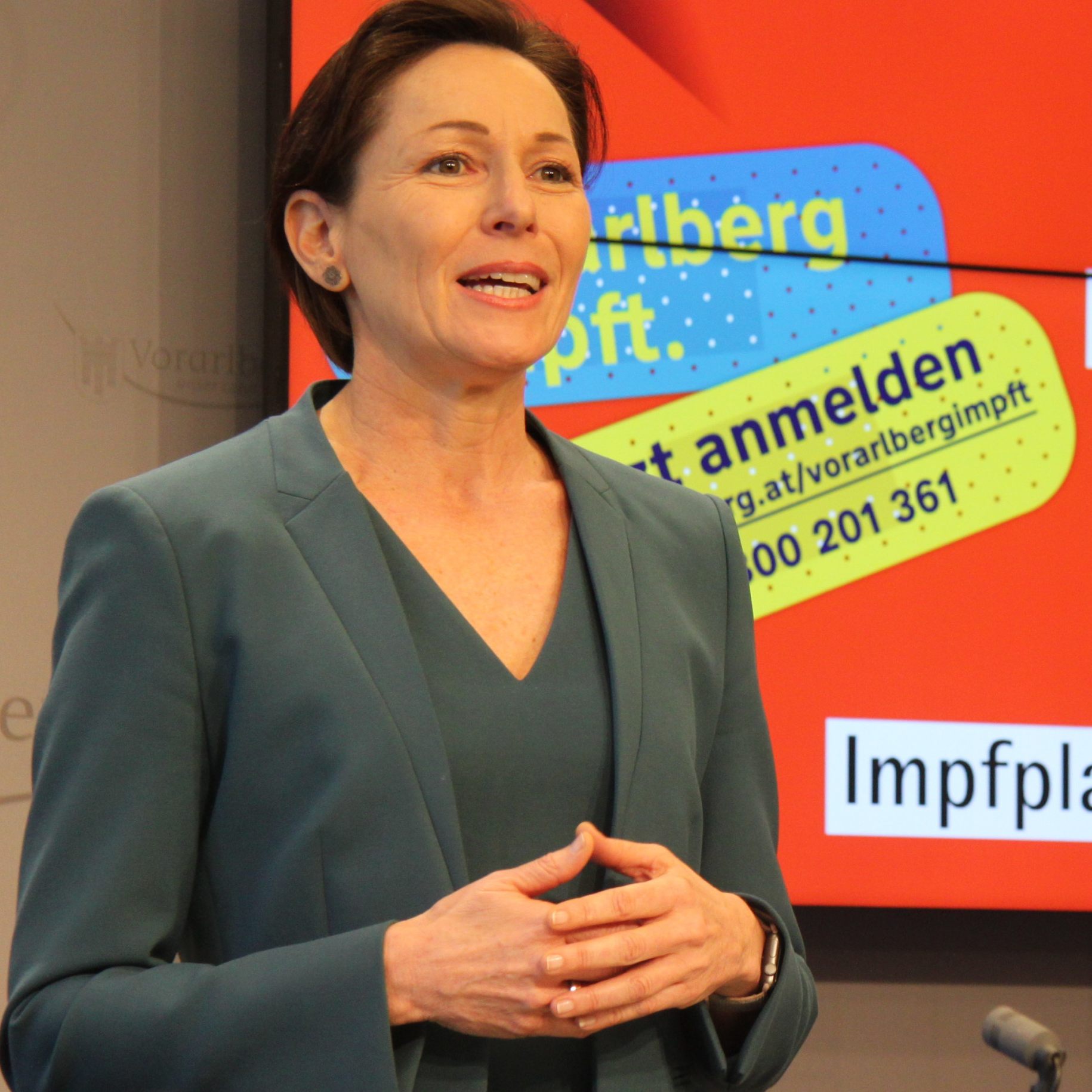 Martina Rüscher zieht positive Bilanz der letzten Impf-Woche in Vorarlberg.