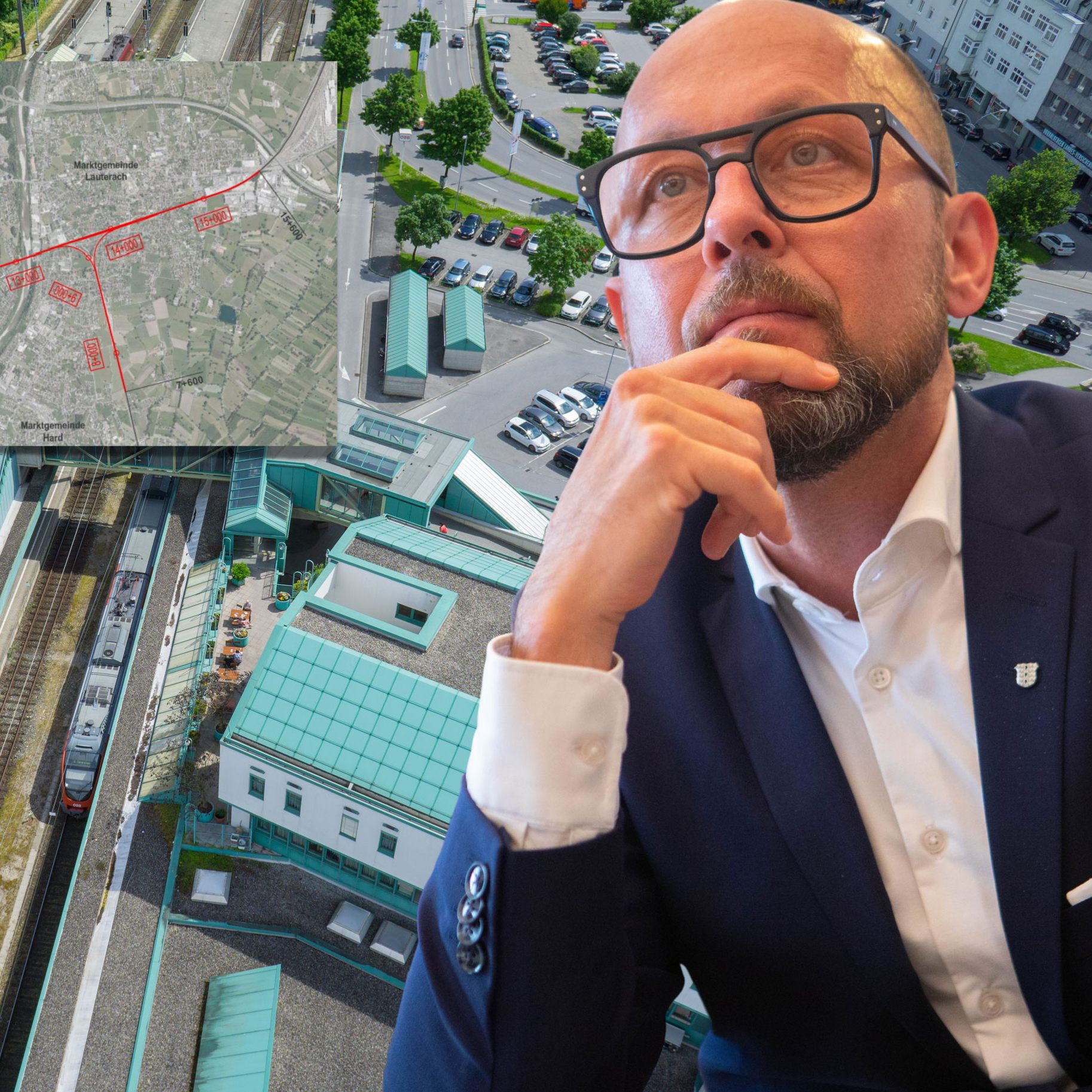 Die Gleise am Seeufer sollen unter die Erde verlegt werden.