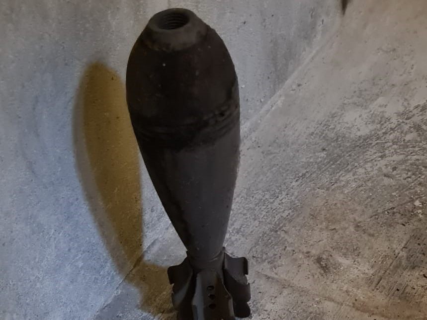 Die Mörsergranate wurde im Keller des Hauses in Wien-Floridsdorf entdeckt.