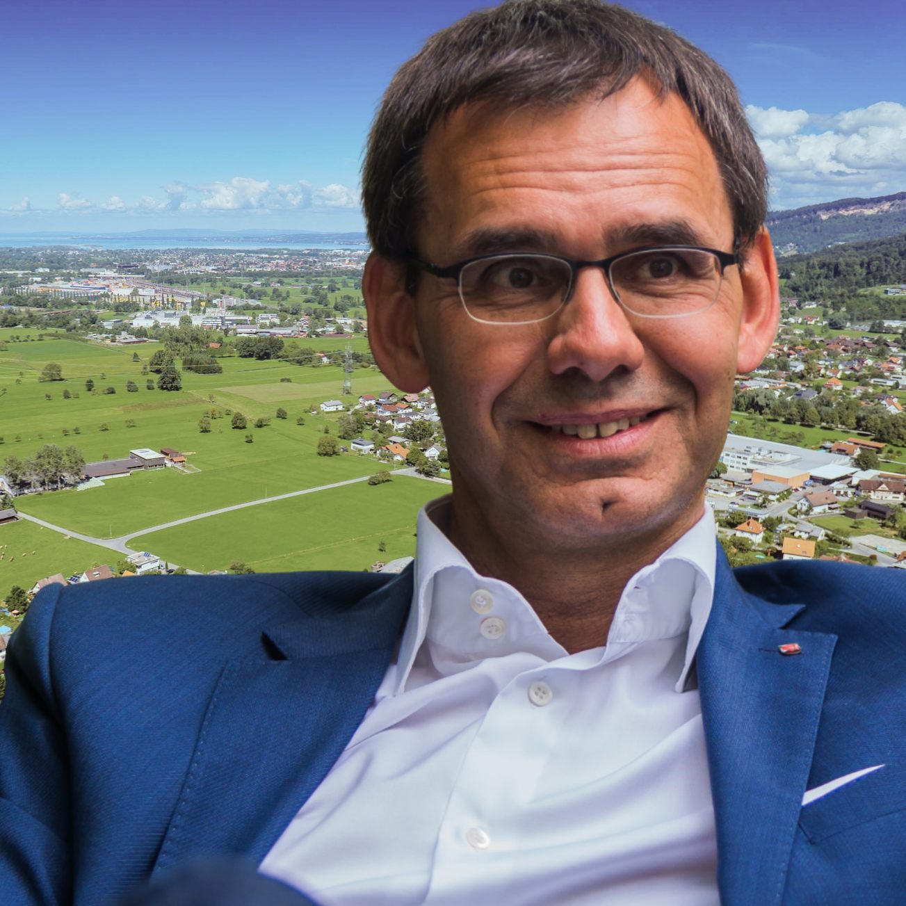 Pressefoyer der Vorarlberger Landesregierung.