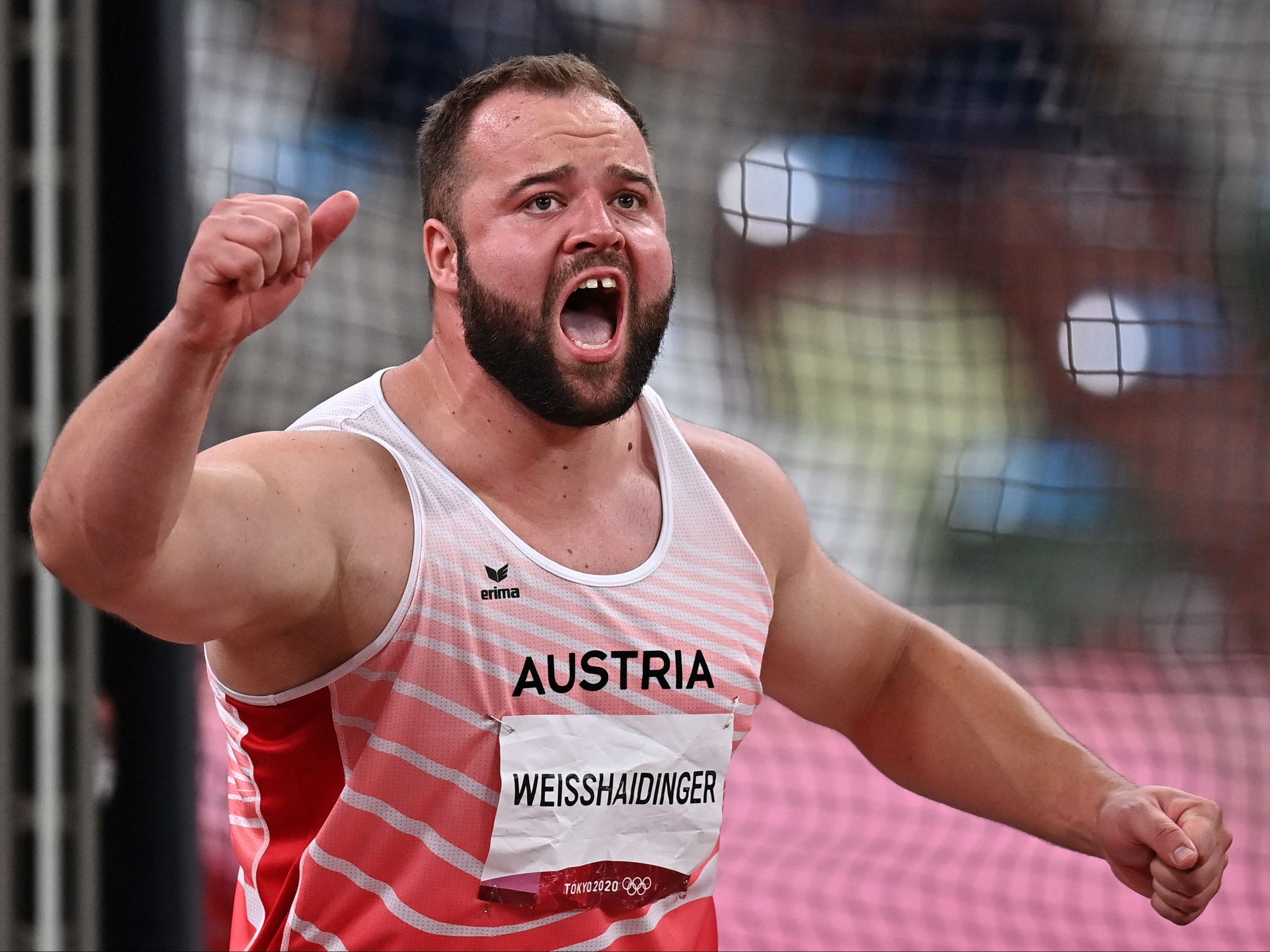 Lukas Weißhaidinger holt eine Bronzemedaille. Lukas Weißhaidinger holt eine Bronzemedaille.